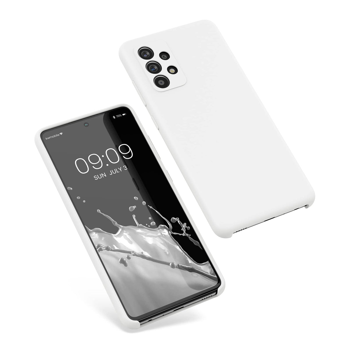 Kwmobile Case Compatible With Samsung Galaxy A52 / A52 5G / A52S 5G Case   Tpu Silicone Phone Cover With Soft Finish   White Mat