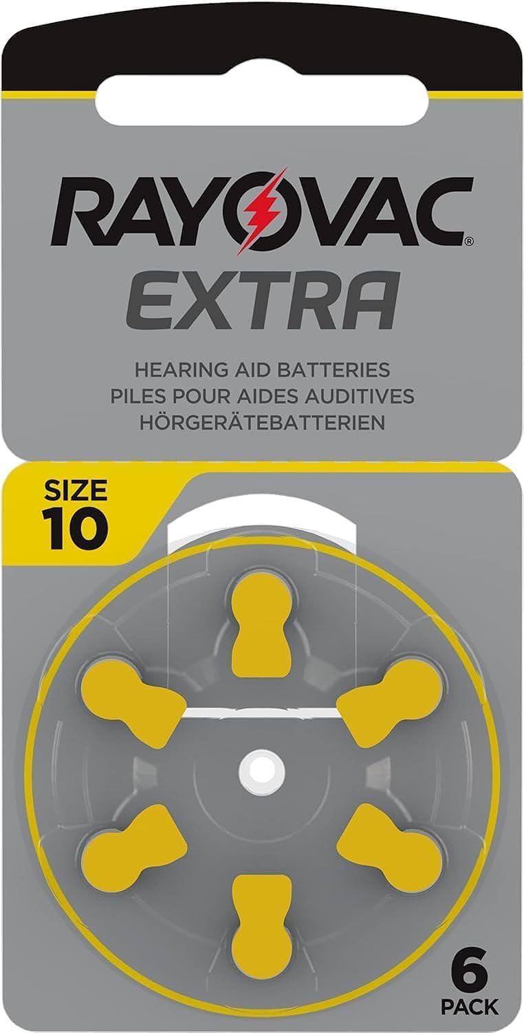 Rayovac Extra Advanced Size 10 Hearing Aid Battery (Pack 60 Pcs)