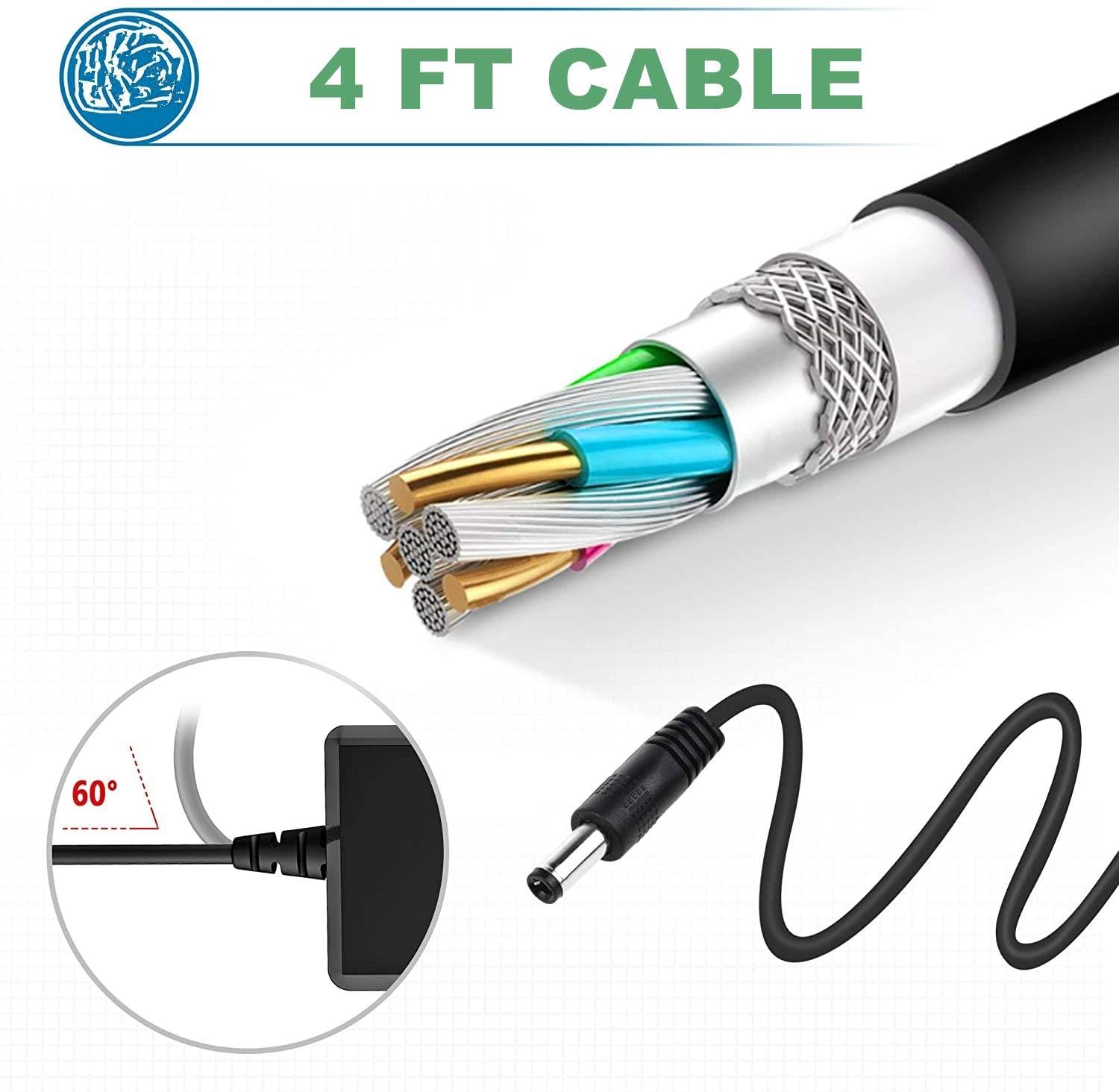 4V Ac Charger For Ryobi Cordless Screwdriver Models Hp44L Hp34L Circle Tip Input