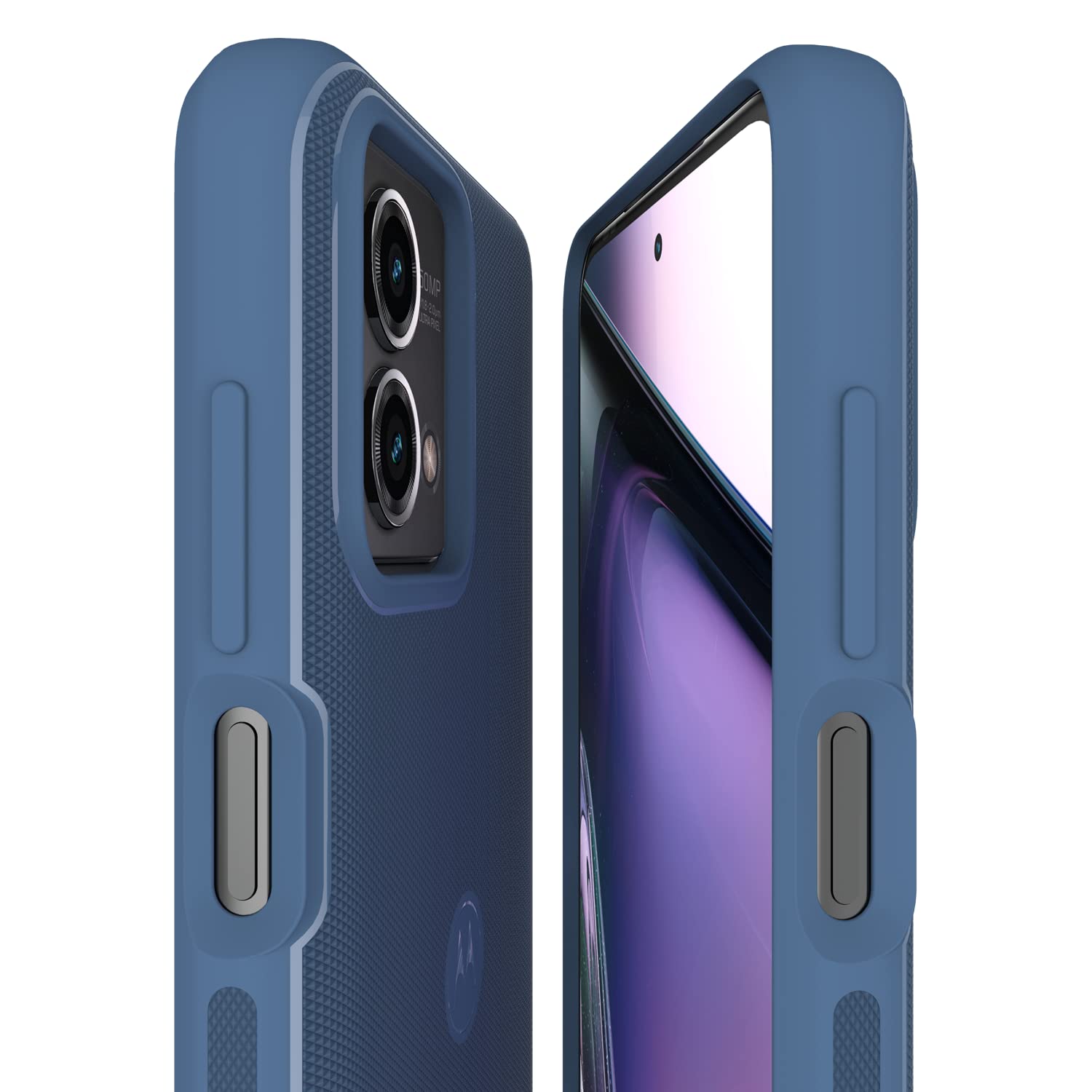 Motorola Moto G Stylus 5G (2023) Textured Protective Case  Dusk Blue   Precision Fit Shock Absorbing Cases For Enhanced Phone Gr