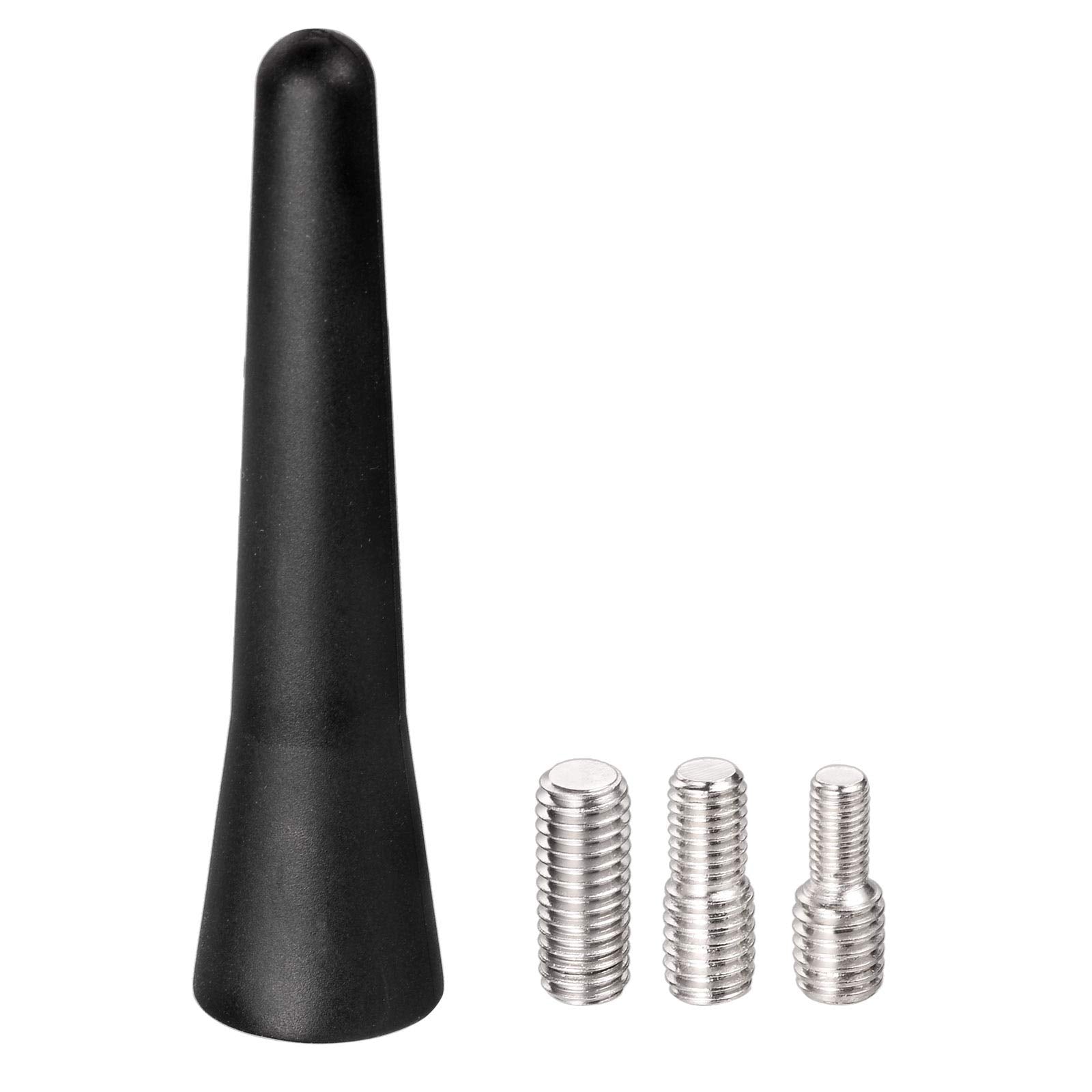 Bingfu Universal Vehicle Roof Mount Short Antenna Mast 2.5 Inch Rubber Car Antenna Replacement Compatible With Toyota Honda Chev