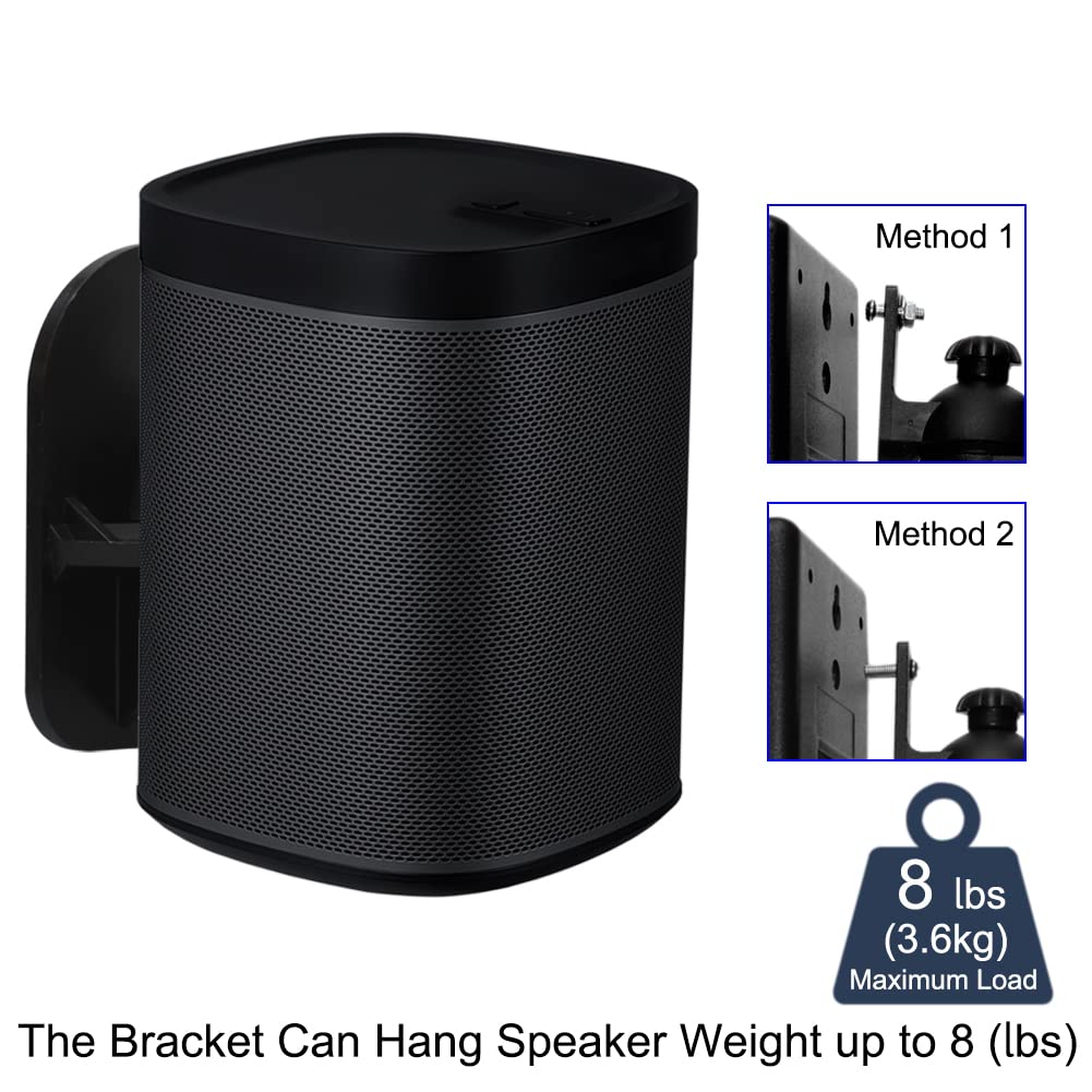 Bealuffe Speaker Wall Mount Brackets, Universal Mount For Surround Sound Speakers, Satellite Speaker Wall Mounting Brackets For