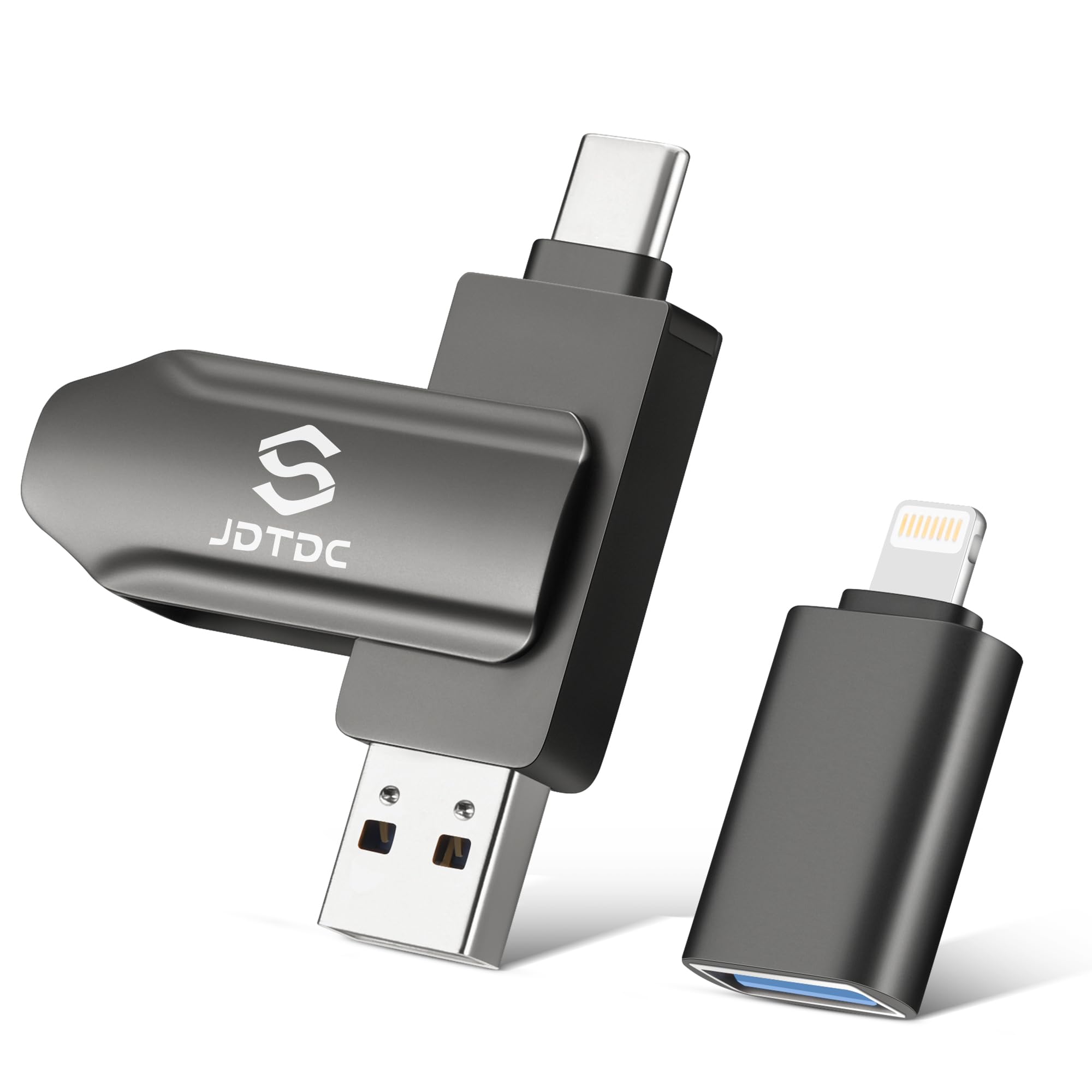 Jsl Jdtdc 128Gb 3 In 1 Photo Backup Stick For Iphone/Ipad/Android/Pc, Photo & Video Backup Storage Iphone Backup Flash Drive Pho