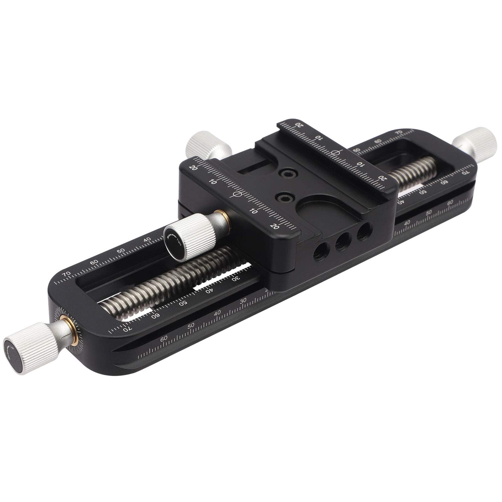 Haoge Fm 160 Wormdrive Macro Rail For Macro Photography Track, Focus Stacking Precision Focus Slider/Close Up Shooting Clamp Plate Fine Tuning Screw Rod