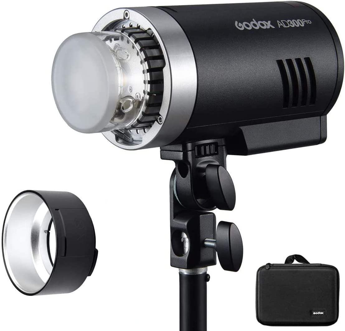 Godox Ad300Pro Ad300 Pro Strobe Light, 300W 2.4G Ttl Flash Strobe Monolight, 1/8000 Hss, 0.01 1.8S Recycle Time, 300 Full Power