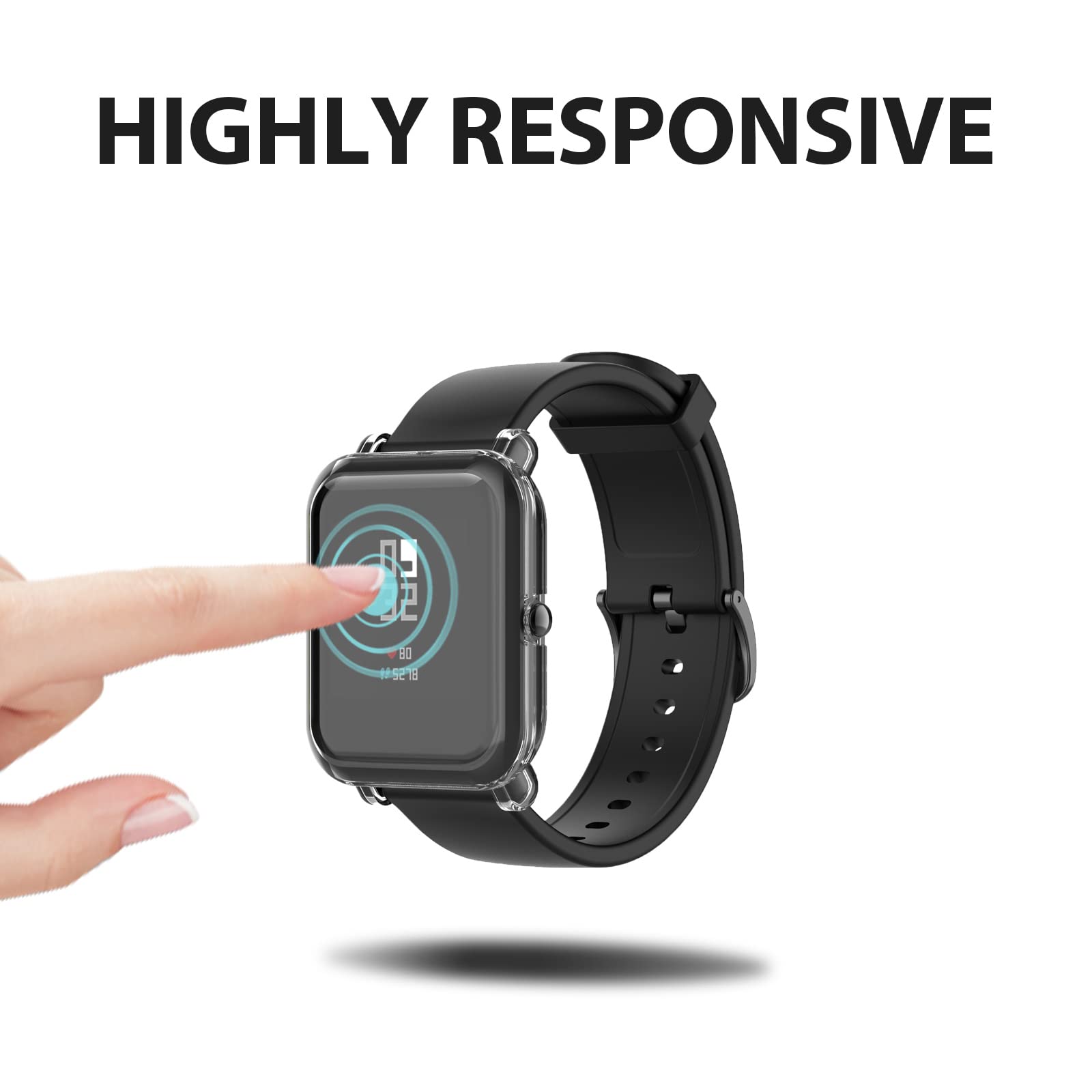 (3 Pack) Ntidea Screen Protector Cases Compatible With Amazfit Gts 4 Mini/Bip U Pro/Bip S/Bip Lite/Bip 1S Watch, Soft Color Tpu