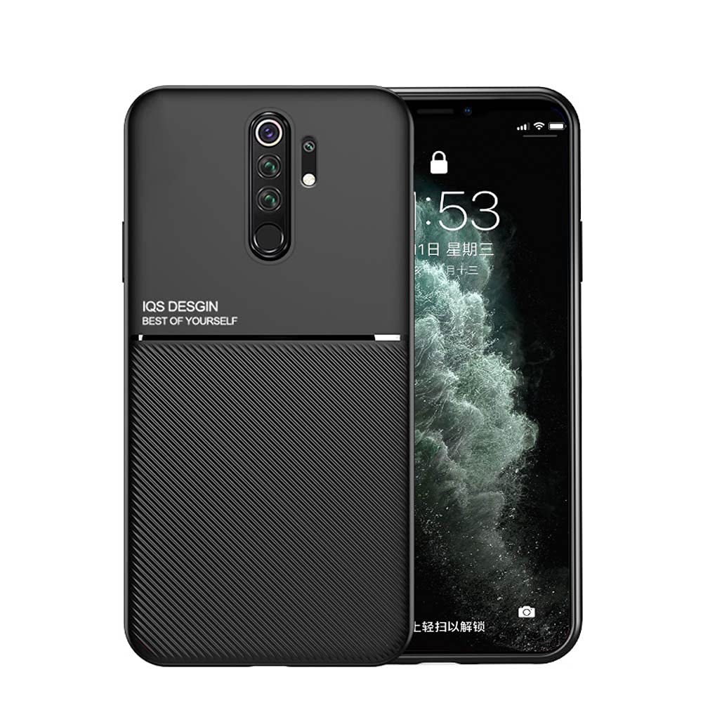 Kepuch Mowen Case Cover Bumper Built In Metal Plate For Xiaomi Redmi Note 8 Pro   Black