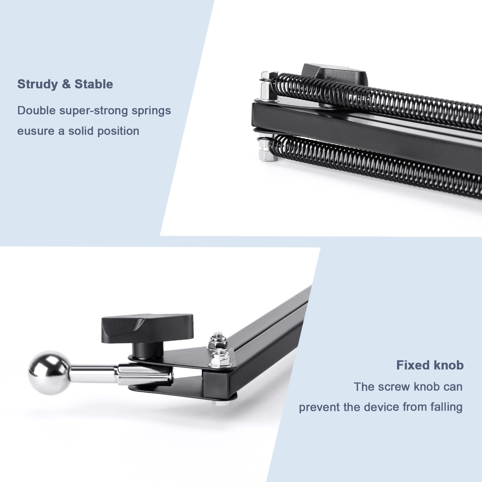 Klsniur Cell Phone Holder, Universal Phone Stand Clip Lazy Bracket Flexible Articulating Arm Phone Mount Compatible With Iphone