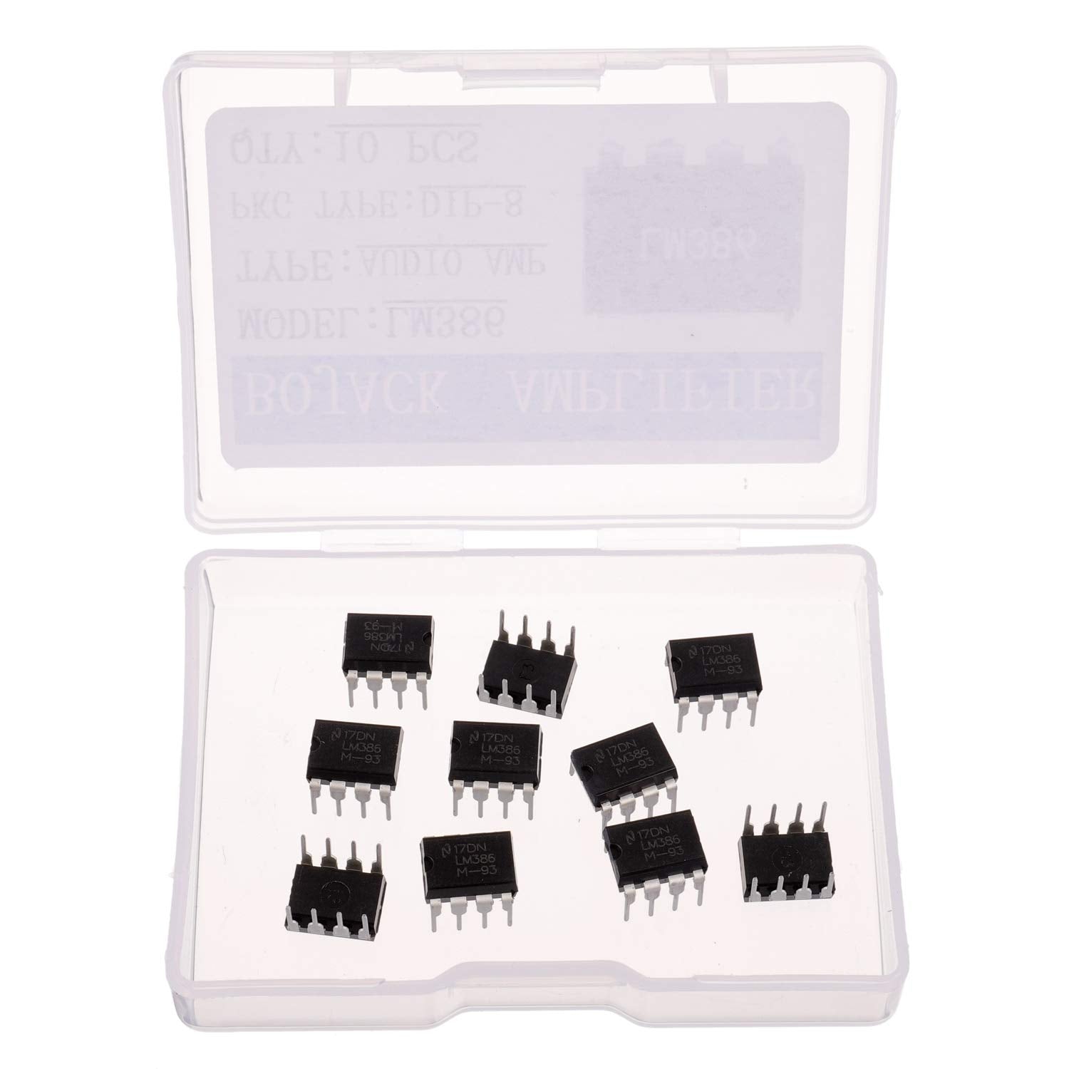 Bojack Lm386N Low Voltage Audio Power Amplifier Lm386 Semiconductor Dip 8 (Pack Of 10)
