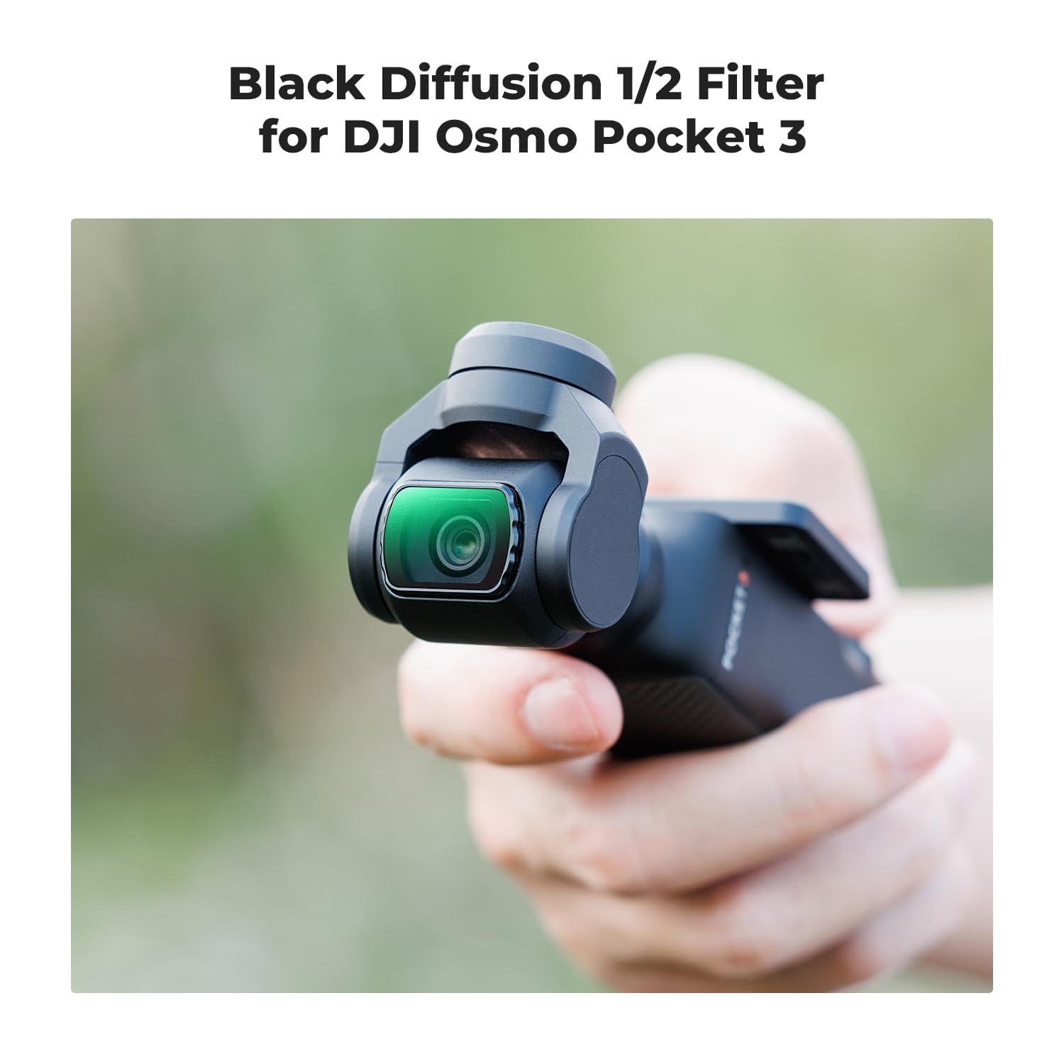 K&F Concept Magnetic Black Diffusion 1/2 Filter For Dji Osmo Pocket 3, Creative Mist Cinematic Effect Filters For Video/Vlog/Por