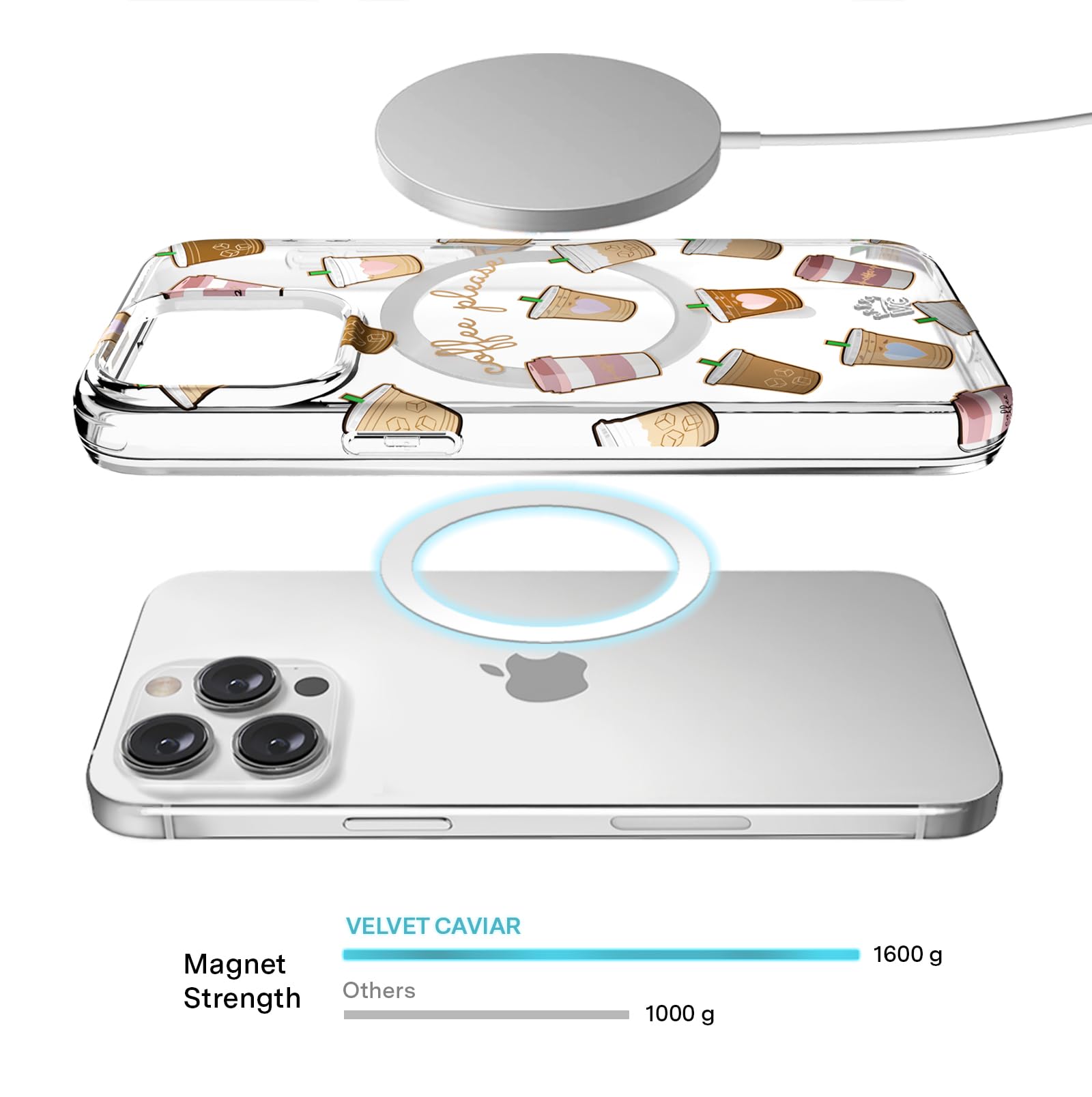 Velvet Caviar Compatible With Iphone 15 Pro Max Case Coffee For Girls [8Ft Drop Tested] Compatible With Magsafe   Cute Protectiv