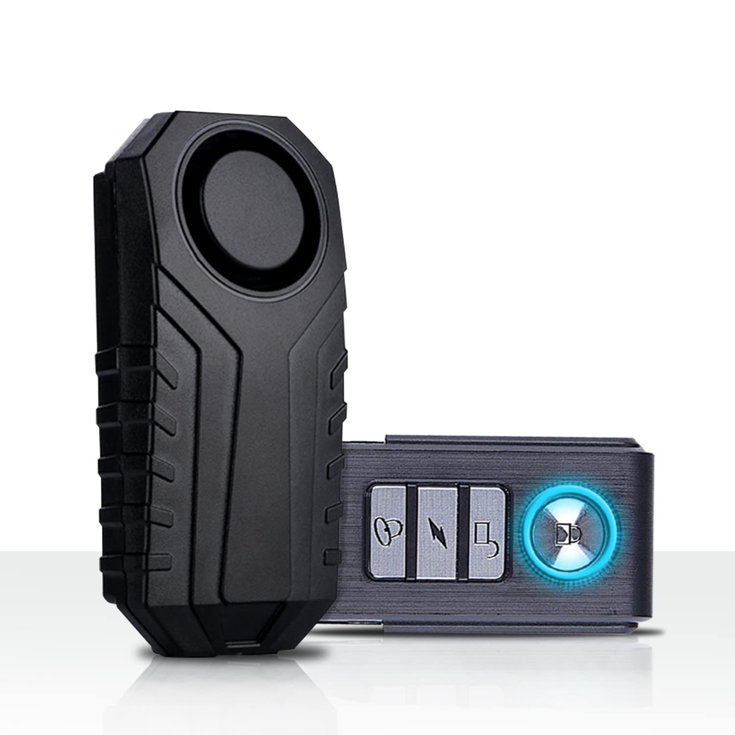 Upgraded Bike Alarm Waterproof With Remote, Vibration Motorcycle Bicycle/Door Burglar Alarm,Ebike Anti Theft 113Db Loud, Adjusta