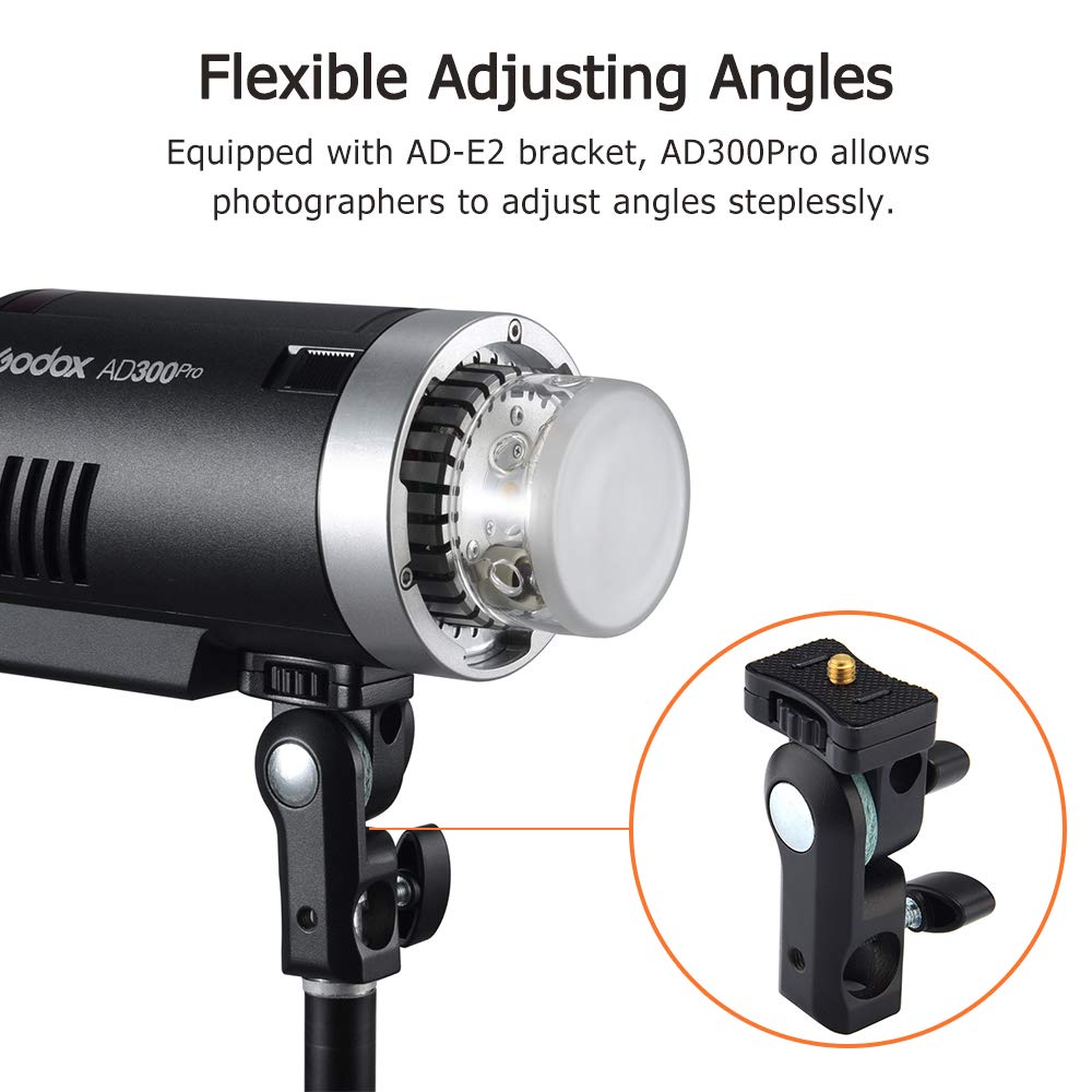 Godox Ad300Pro Outdoor Strobe Flash Light, 2.4G Wireless 300Ws Ttl 1/8000S 320 Times Full Power Flash Rechargeable Battery Compa