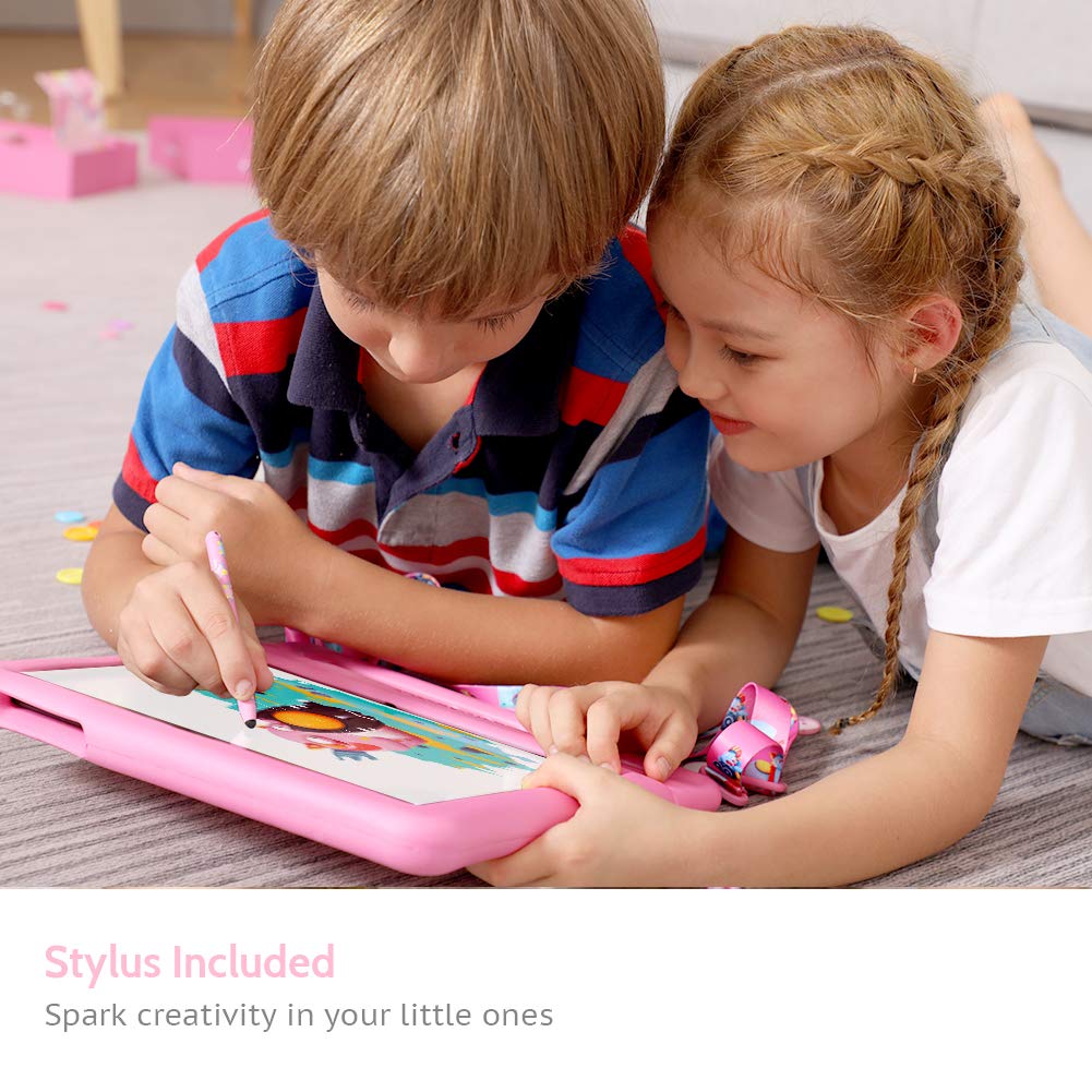 Kids Tablet 10 Inch Ips Hd Display Android Tablets With 32Gb Storage, 2Gb Ram, Quad Core Processor, Kidoz Pre Installed, Kid Pro