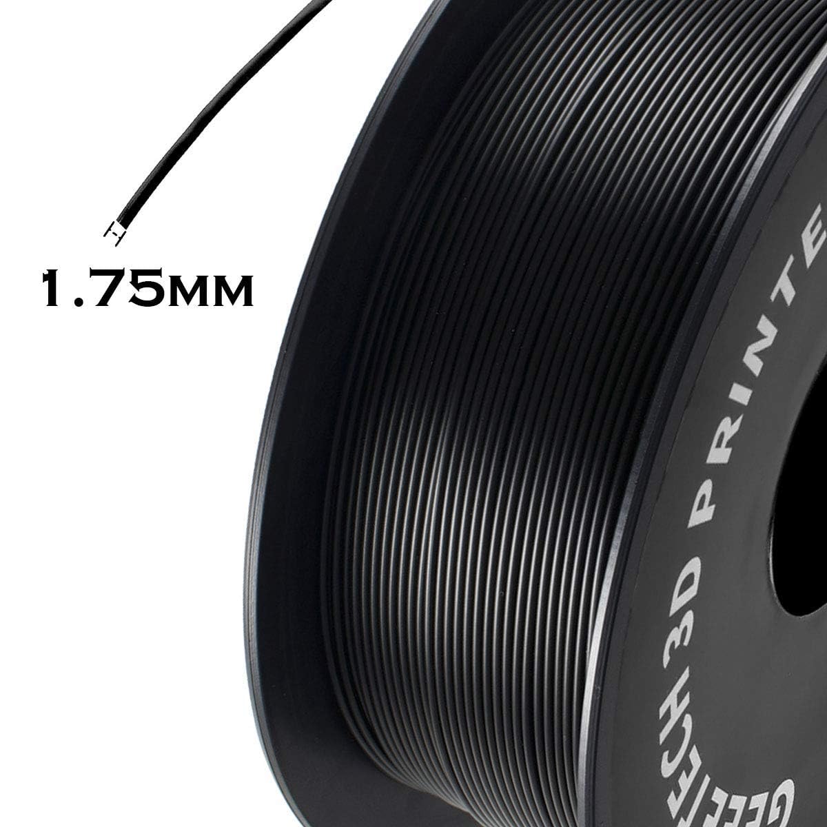 Geeetech 3D Printer Filament, Pla Filament 1.75Mm Bundle 2Kg For 3D Printer,Dimensional Accuracy +/  0.02 Mm (Black 2 Pack)