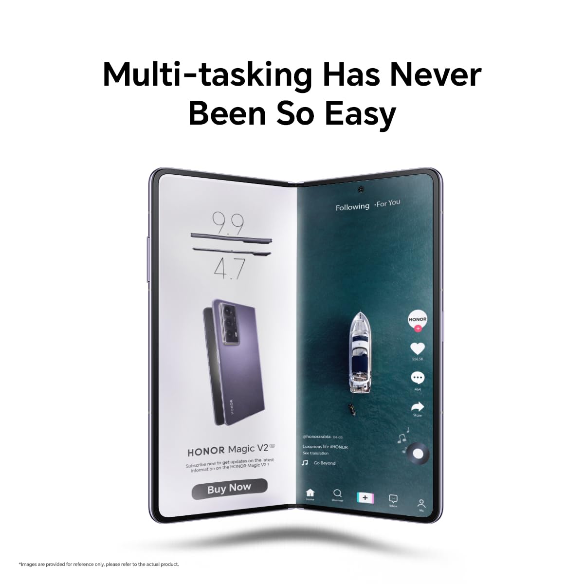 Honor Magic V2 Standard Edition Dual Sim 512Gb Rom + 16Gb Ram (Gsm | Cdma) Factory Unlocked 5G Smartphone (Midnight Black)   Int