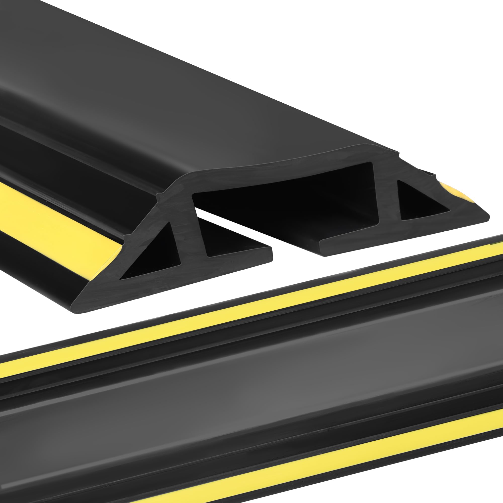 Zhiyo 4Ft Cord Covers For Wires On Floor, Heavy Duty Cord Hider Floor Wire Covers For Cords, Cable Protector Protect Cords, Prev