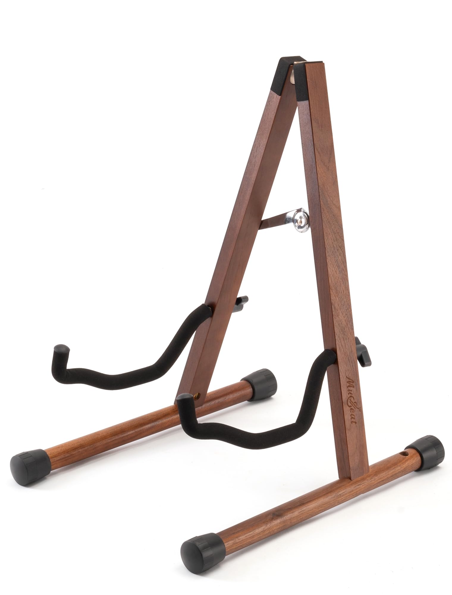 Musbeat Cello Stand, A Frame Cello Stand With Bow Holder For Cello Display, Handcrafted Wooden Cello Stand With Padded Foam, Wal