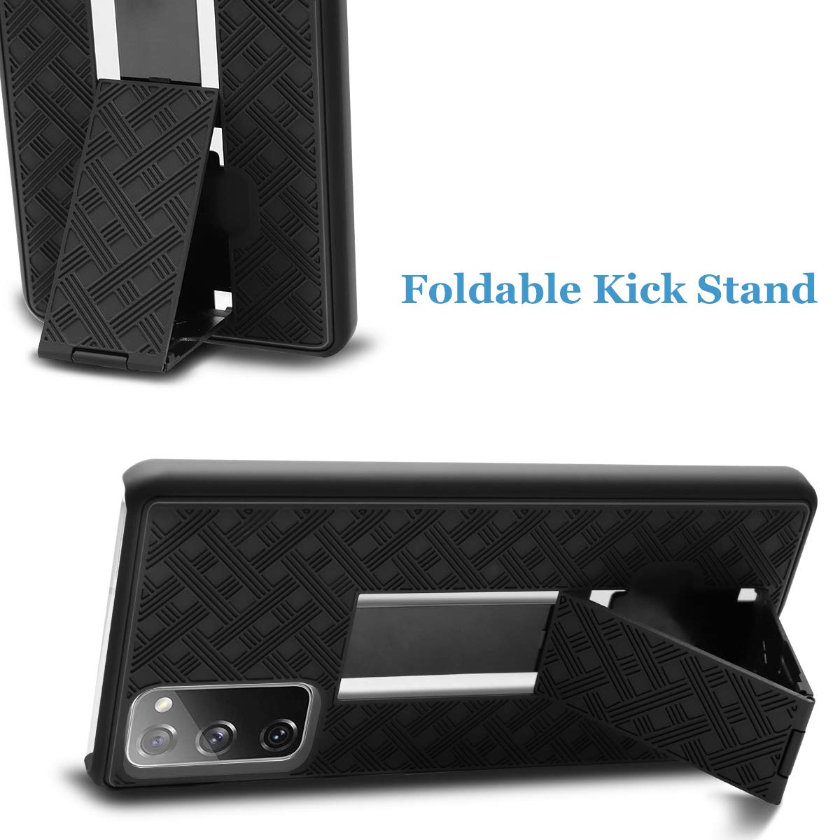 Samsung Galaxy S20 Fe 5G Case, Fingic Galaxy S20 Fe Belt Clip Holster Case Slim Combo Shell With Kickstand Swivel Belt Clip Hols