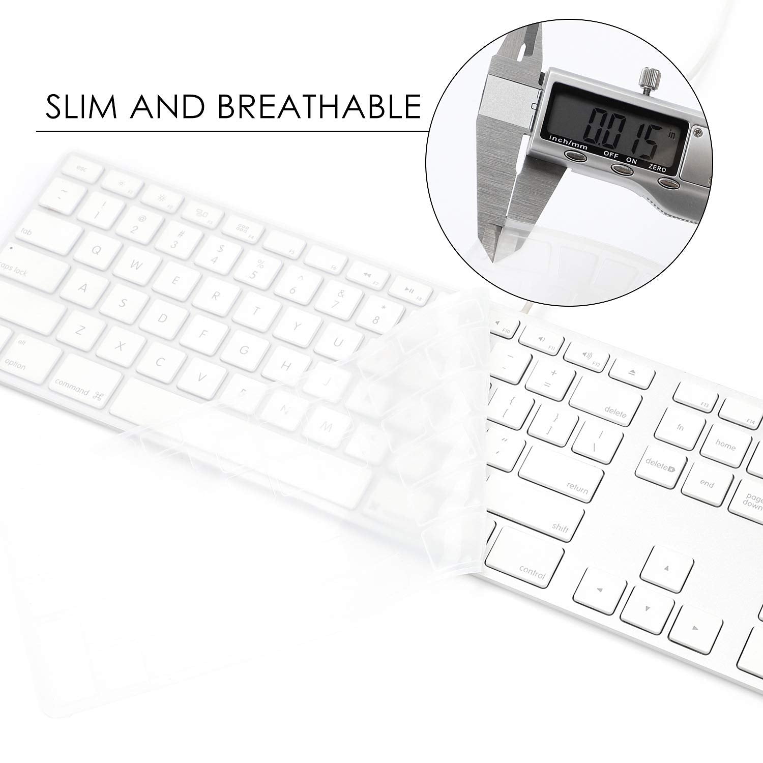 Allinside Transparent Keyboard Cover For Imac Wired Usb Keyboard A1243 Mb110Ll/B