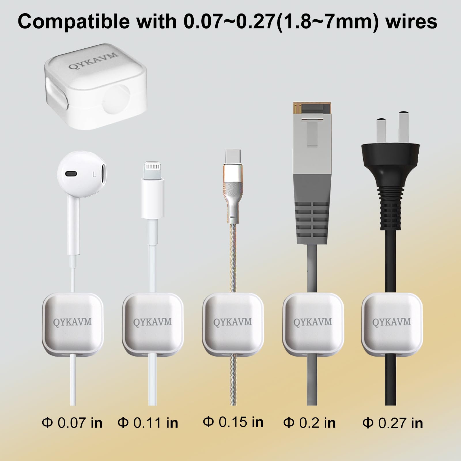 8 Pack Magnetic Cable Clips,Desk Cable Management Cord Organizer,Flip Top Magnetic Cable Clips Adhesive Wire Holder Keeper,Adhes