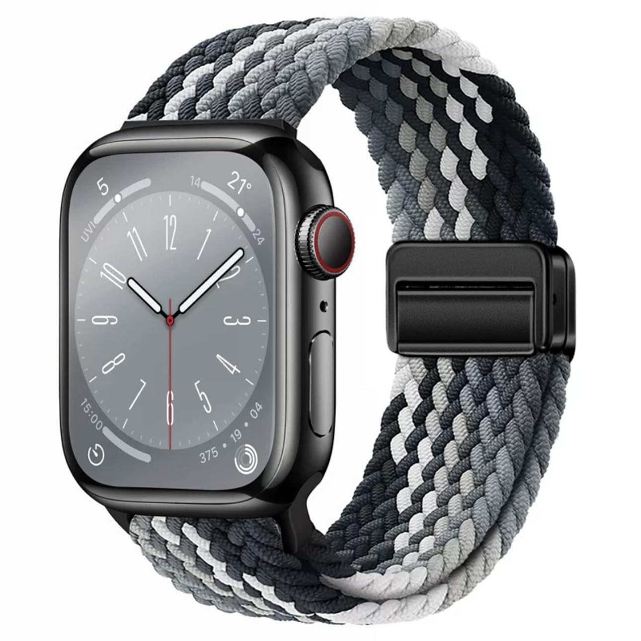 Smart Watch Bands For Women and Men, Braided Nylon Iwatch Band With Magnetic Clasp, Compatible With Series 9 8 7 6 5 4 3 Ultra 3