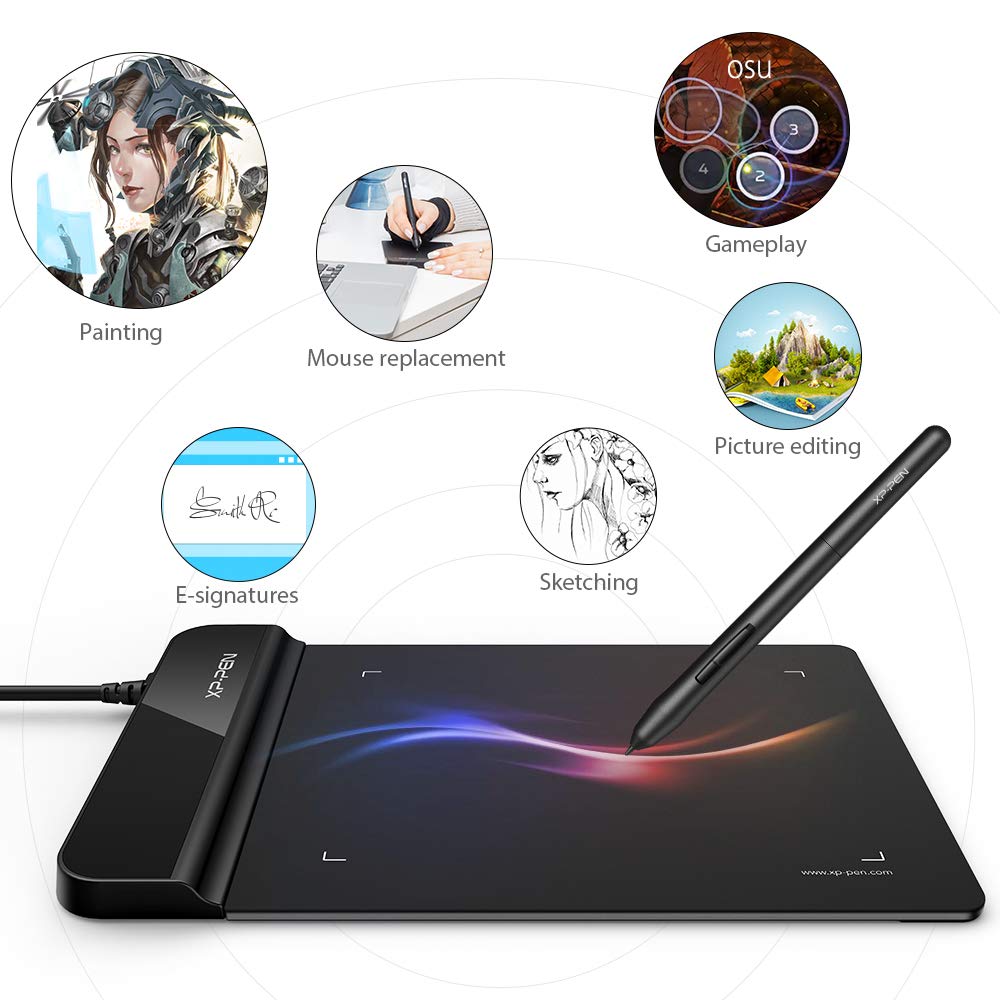 Drawing Tablet Xppen G430S Osu, Graphic Drawing Tablet With 8192 Levels Pressure Battery-Free Stylus, 4 X 3 Inch Ultrathin, For