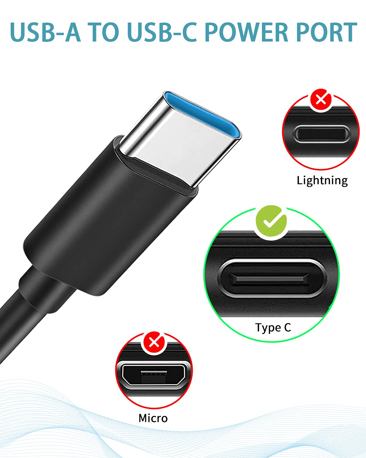 Charger Charging Cable Cord [Usb C, 5Ft] For Logitech Wireless G733 K/Da G Pro X Lightspeed Gaming Headset, Jaybird Vista 2 Head