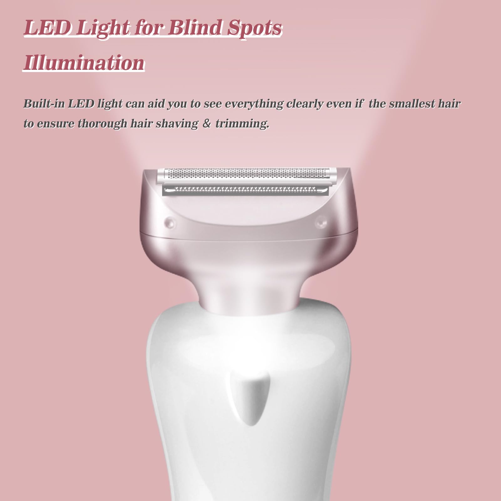 Akunbem Electric Shaver For Women For Legs Bikini Trimmer Electric Razors For Women Underarm Public Hairs Rechargeable Womens Sh