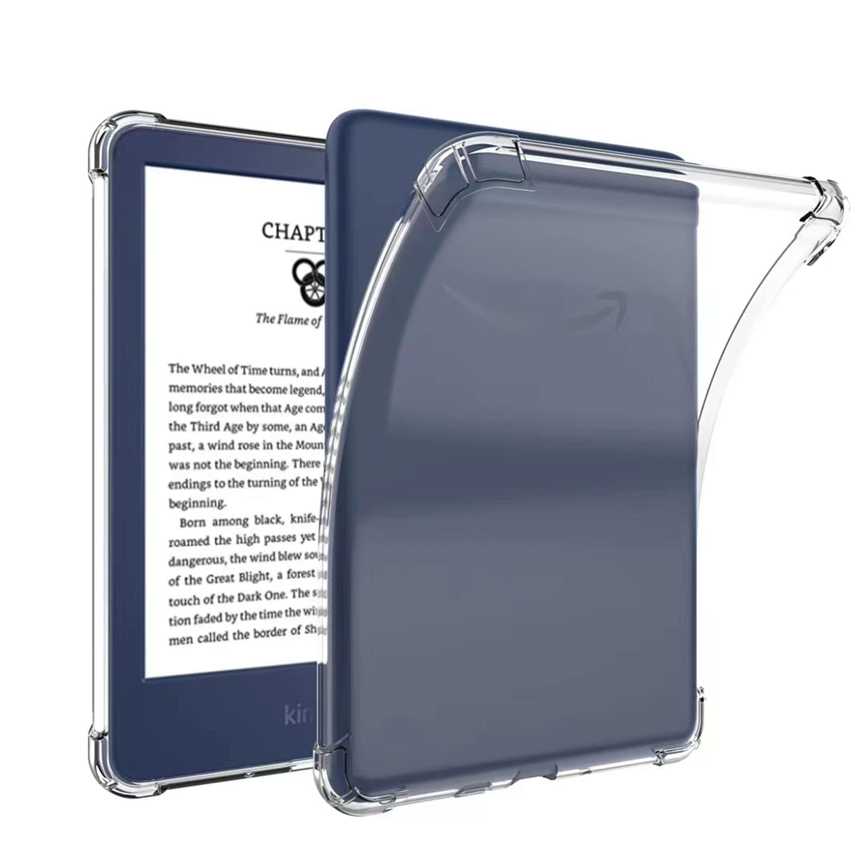SFFINE Clear Case Compatible for 6 Kindle 11th Generation 2022 Release (NOT FIT Kindle Paperwhite/Oasis),Thin Slim Soft Flexible