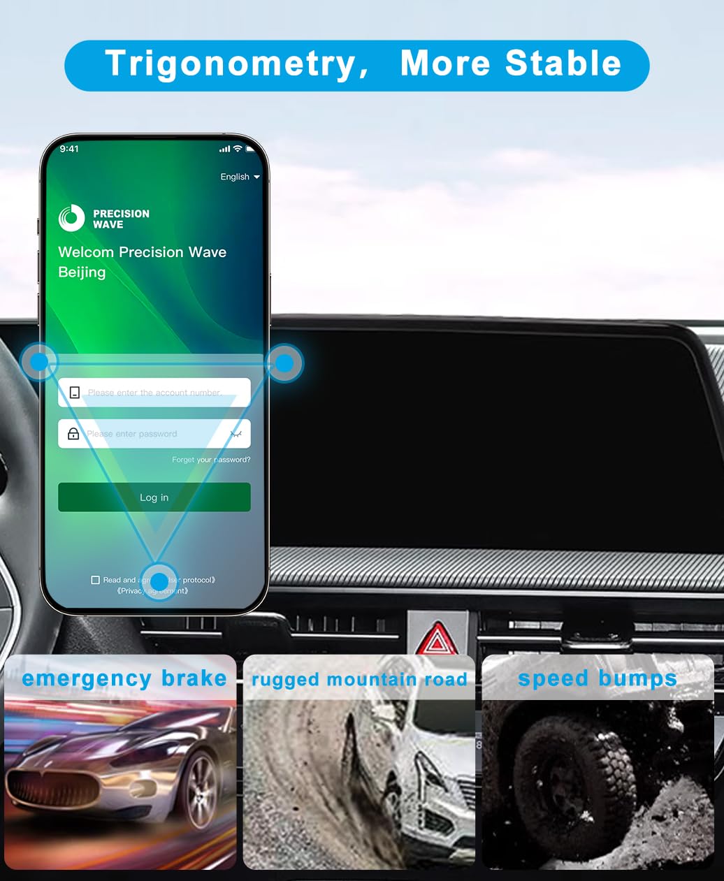 Kephth Car Phone Holder For 2025 Kia Ev6 Accessories 2022 2023 2024 Dash Mount Cell Phone Holder For Most Smartphones Auto Inter