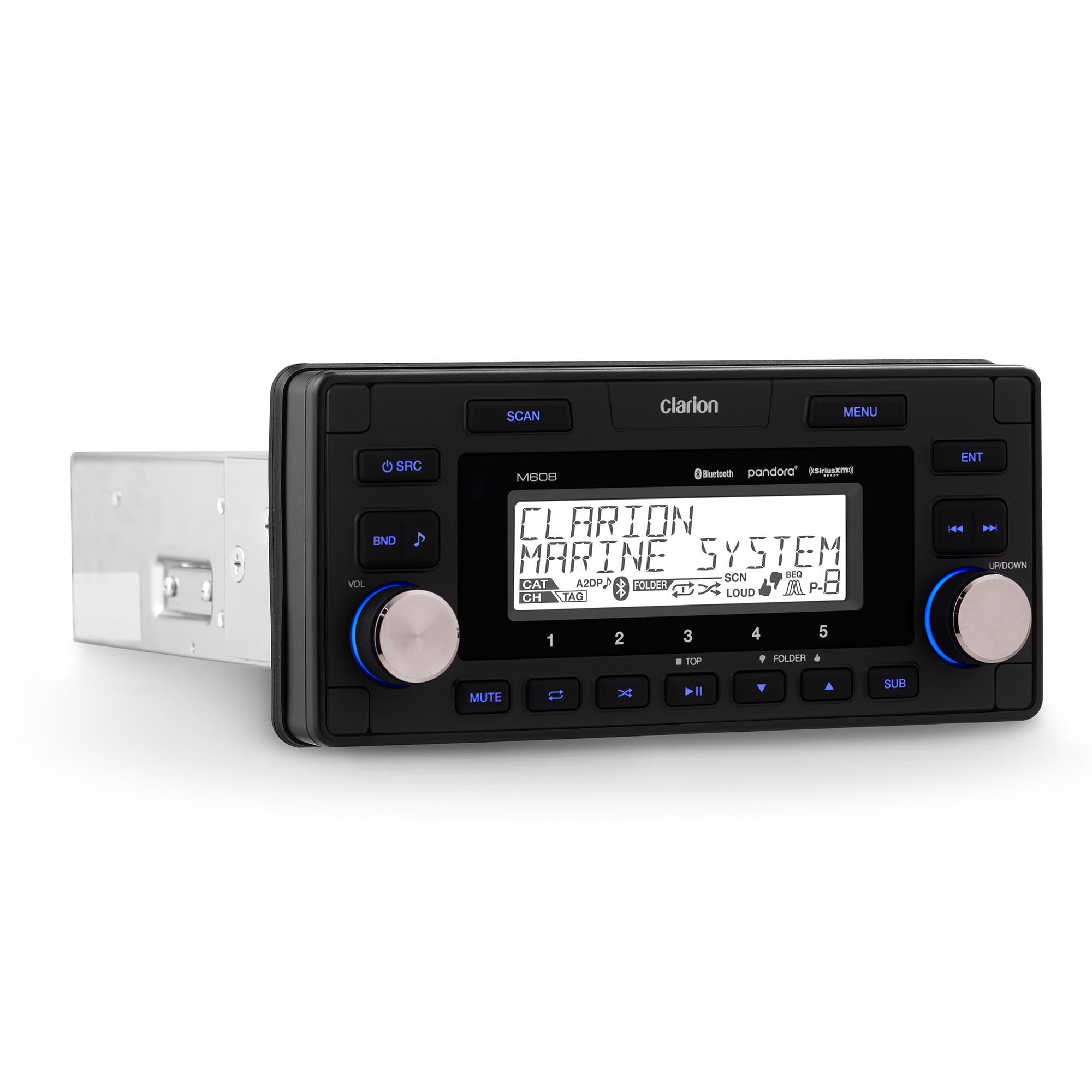 Clarion M608 Marine Bluetooth Watertight 4 Zone Digital Media Reciever