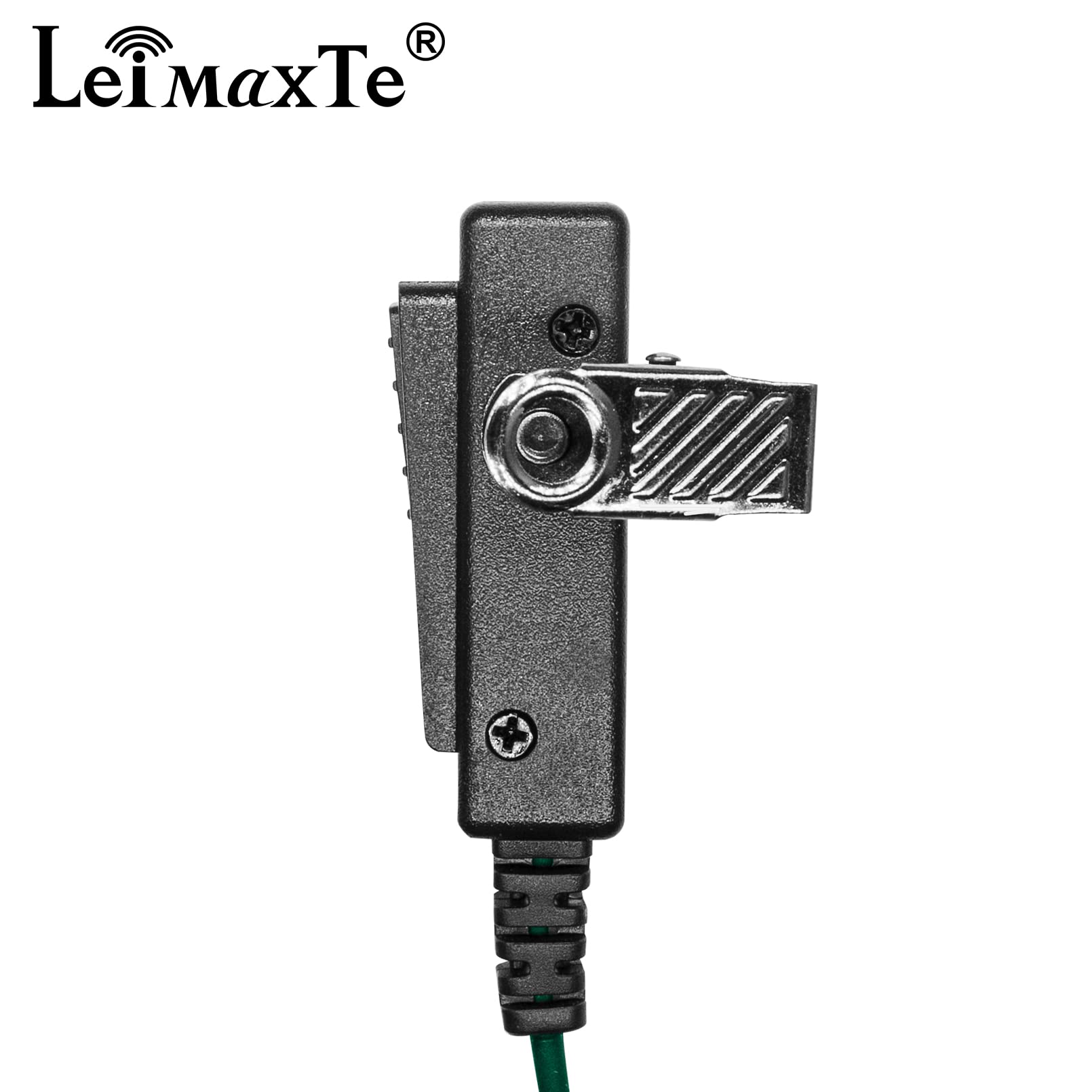 Leimaxte Two Way Radio Headset Compatible With Baofeng, Kenwood 2 Pin Walkie Talkie Surveillance Acoustic Tube Earpiece With Mic Ptt, Camouflage Cable