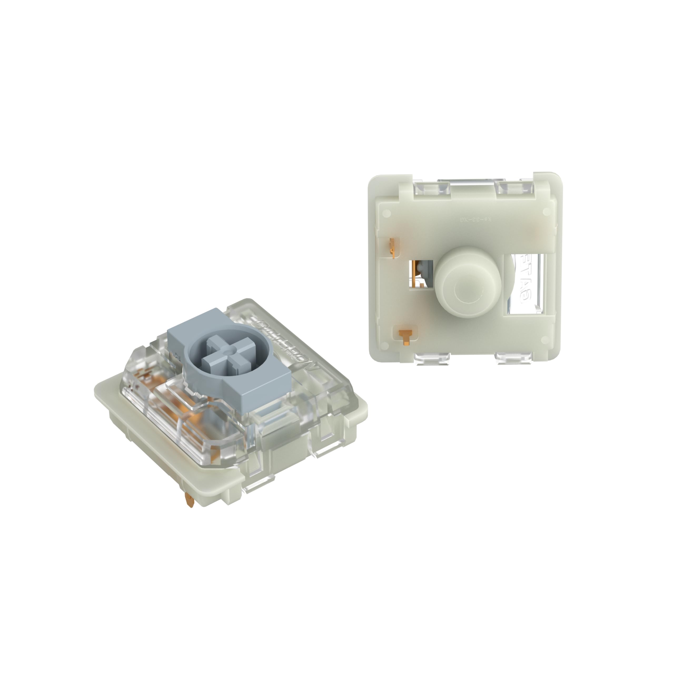 Gateron Ks 33 Low Profile 2.0 Silver Switches, 3 Pin Factory Pre Lubed Smd Led For Mx Mechanical Keyboard (Silver, 35Pcs)