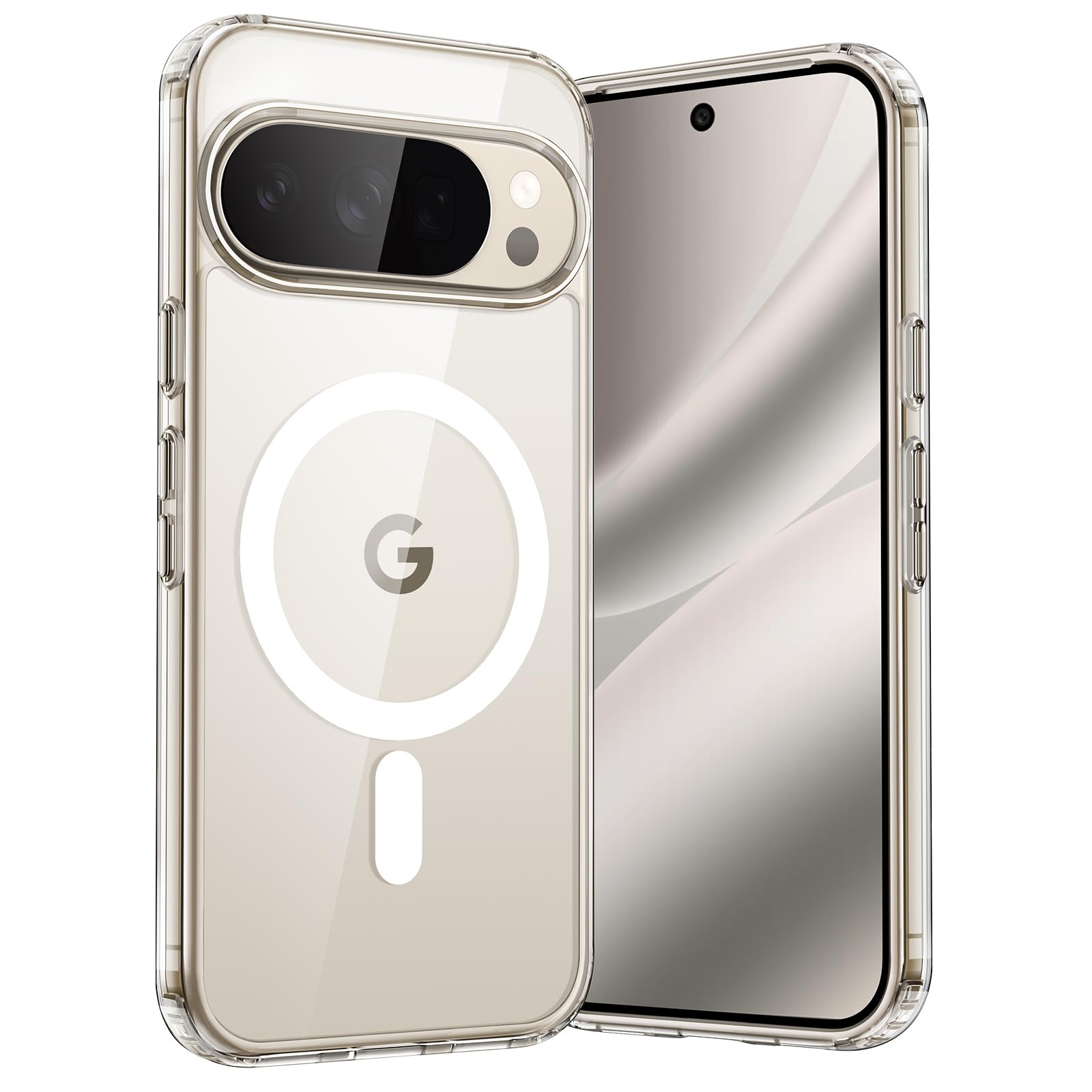 JETech Magnetic Case for Google Pixel 10 Pro XL 2025 Compatible with MagSafe and Pixelsnap Charger, Shockproof Phone Bumper Cove