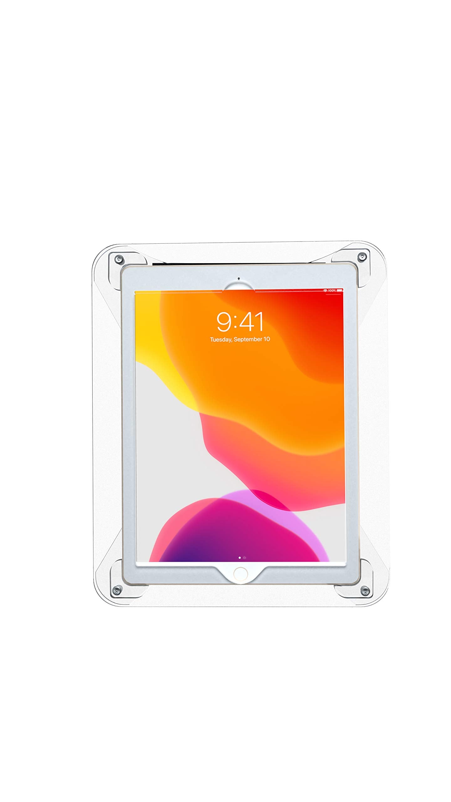 CTA Digital Translucent Acrylic Security Mount for iPad 7th/8th/9th Gen 10.2", Air 3 & 10.5" - Heavy-Duty Locking