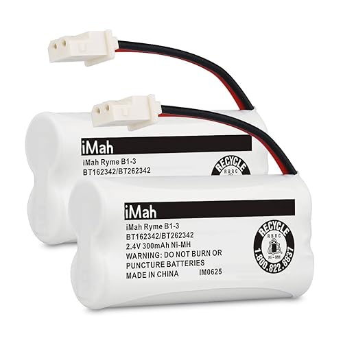 Imah Bt162342 Bt262342 Bt183342 Bt283342 Cordless Phone Batteries Compatible With Vtech Cs6114 Cs6419 Cs6719 At&T El5210 El52300