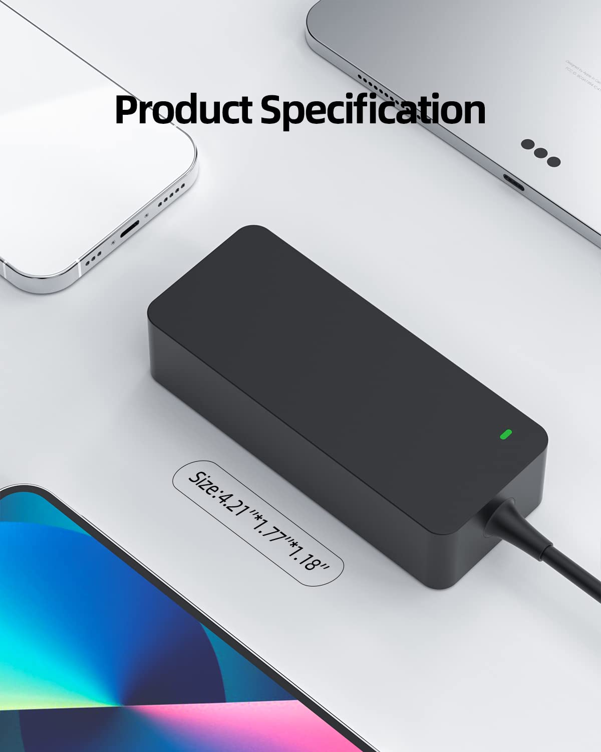 90W 65W Slim Tip Charger Compatible With Lenovo Yoga Ideapad 730-15Iwl 730-15Ikb 720-15Ikb 720S-15Ikb 720S Touch-15Ikb 330-17Ich