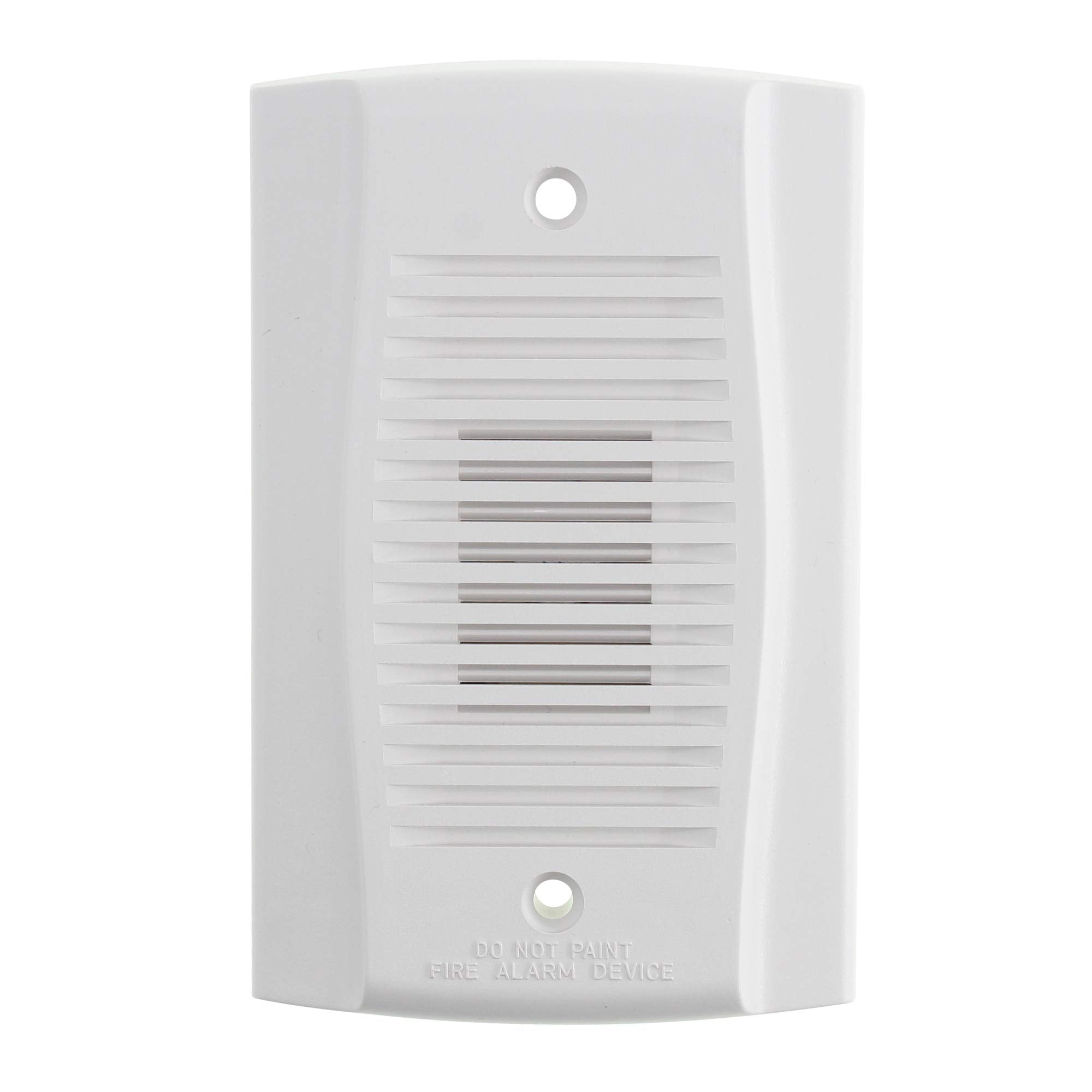 System Sensor Mhw Spectralert Mini Horn, Wall Mount, 12/24V, White