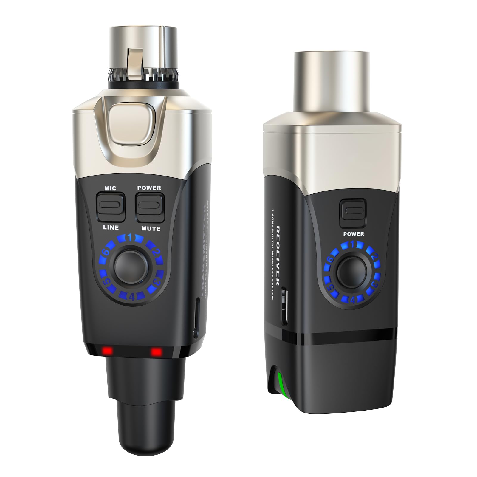 Xvive U3 Wireless Microphone System 2.4Ghz Wireless Xlr Transmitter And Receiver For Dynamic Microphone, Audio Mixer, Pa System