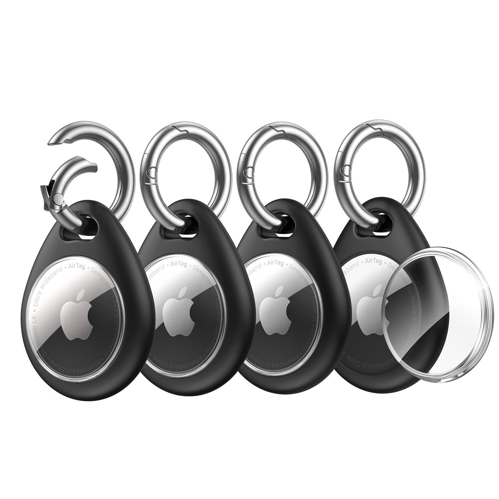 UNBREAKcable Holder for Apple AirTag [Fit Tightly Design] [Easy to Install] [Hold Air Tag Securely] Waterproof TPU Shell Case wi