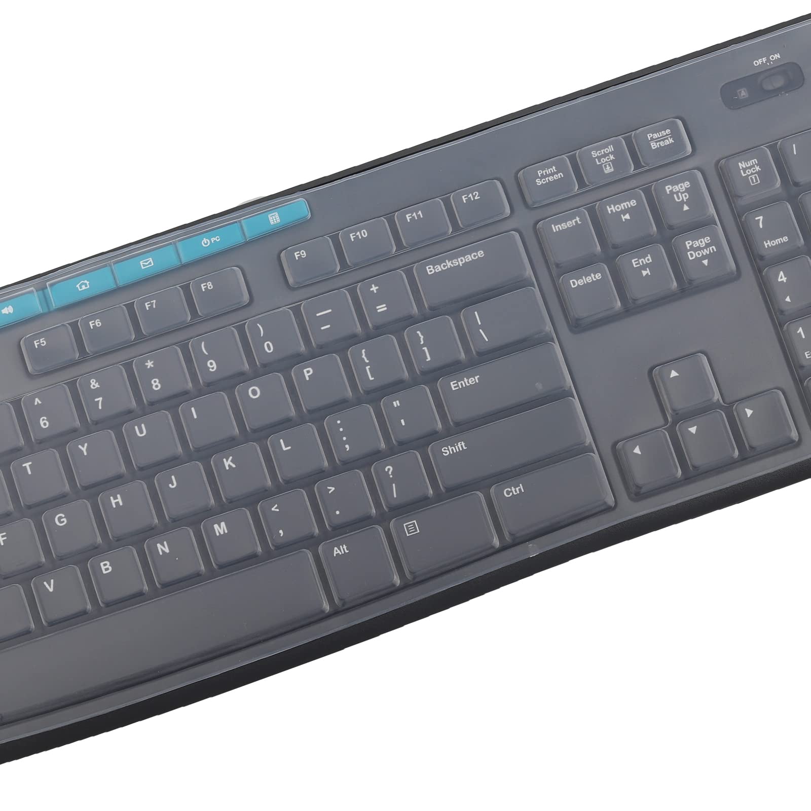 Mubuy Keyboard Cover Skin Protector Fit Logitech Mk295 Mk275 Mk270 Wireless Keyboard, Logitech K200 K260 K270 Mk200 Mk260 Keyboa