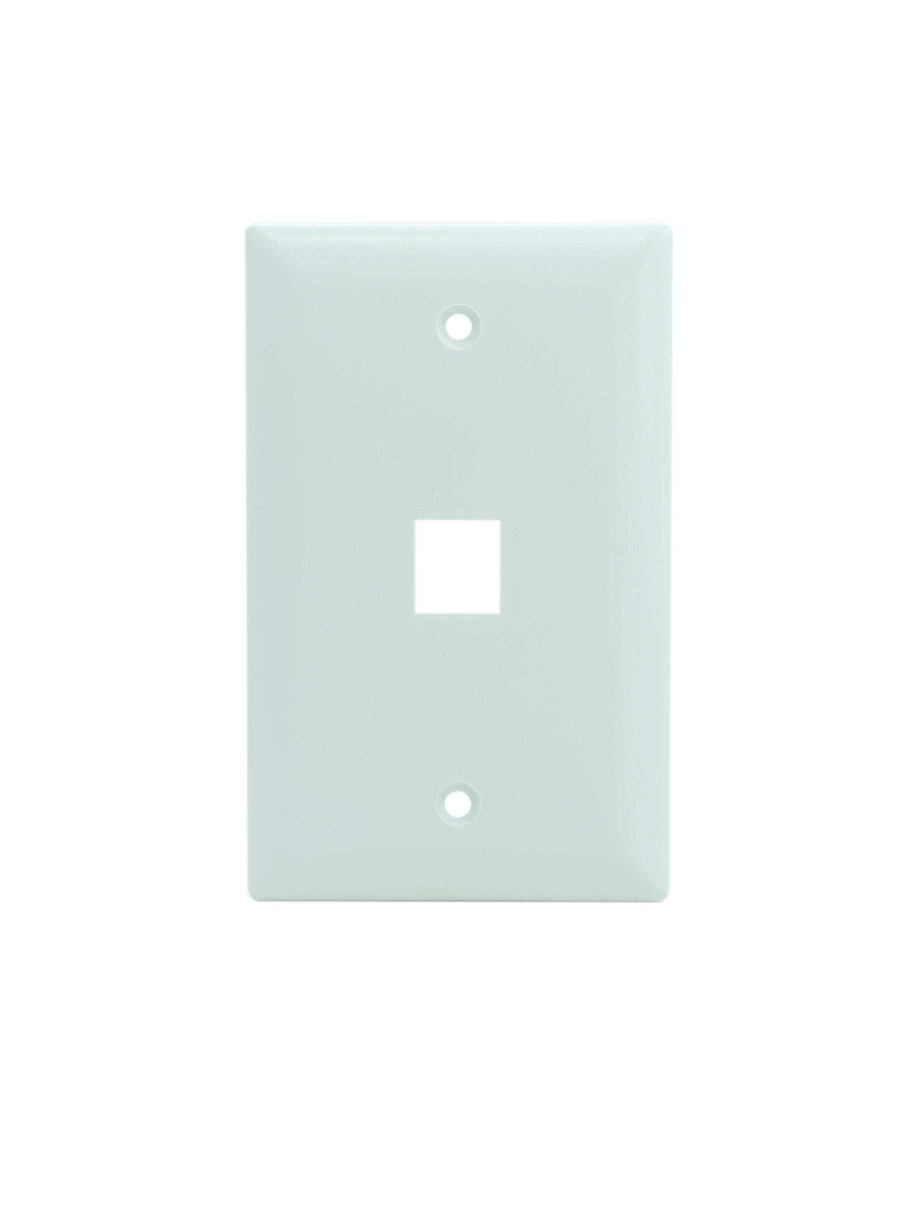 Legrand   Onq 1 Port Single Gang Wall Plate, Ethernet Wall Plate, High Impact Flame Retardant Plastic, Screw In Decorator Keysto