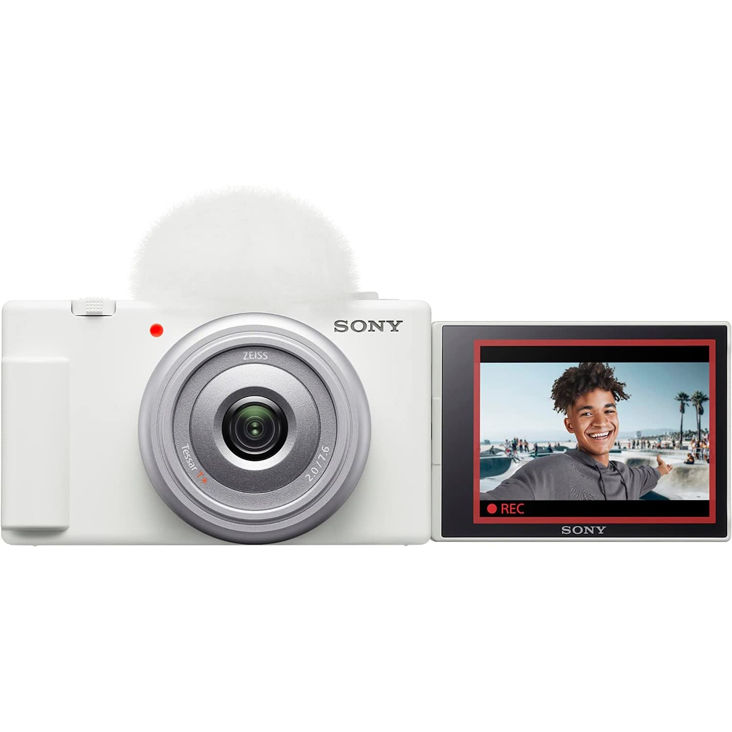 Sony Zv 1F/W Vlog Camera | Official Sony Usa Partner Model | 4K Video 20.1Mp For Content Creators And Vloggers Bundle With Cps 2