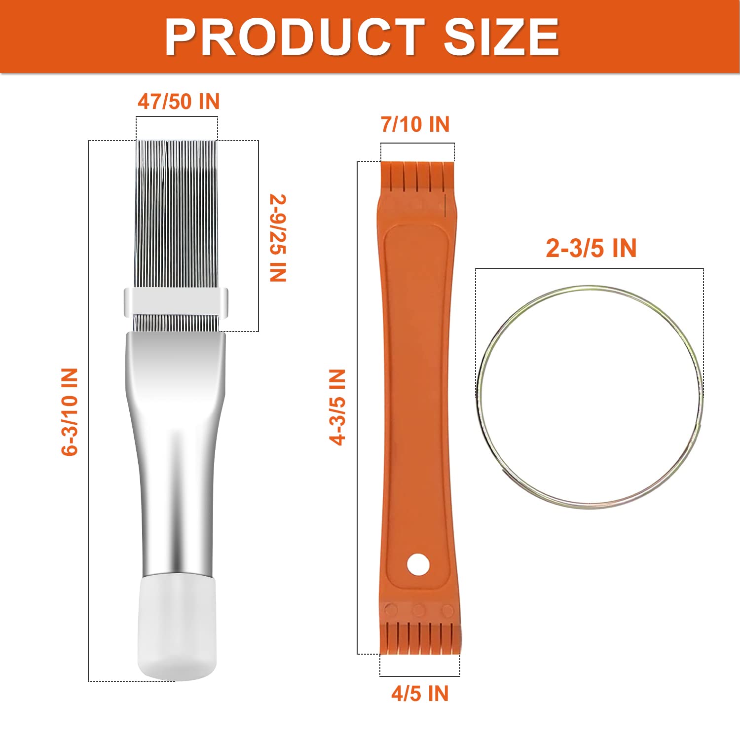 Cenipar 2Pcs Air Conditioner Condenser Fin Comb Set Include Fcr6 Fin Comb And Metal Radiator Fin Comb Compatible With Air Condit