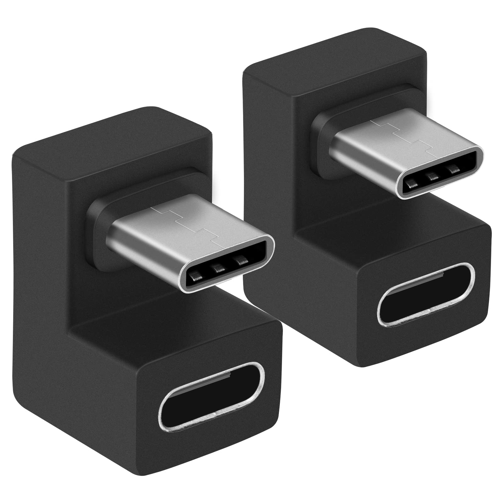 Usb C 180 Degree Angled Adapter, U Shape Usb C 3.1 Male To Female Adapter, Type C Angled Adapter Data Transfer Connector Compati
