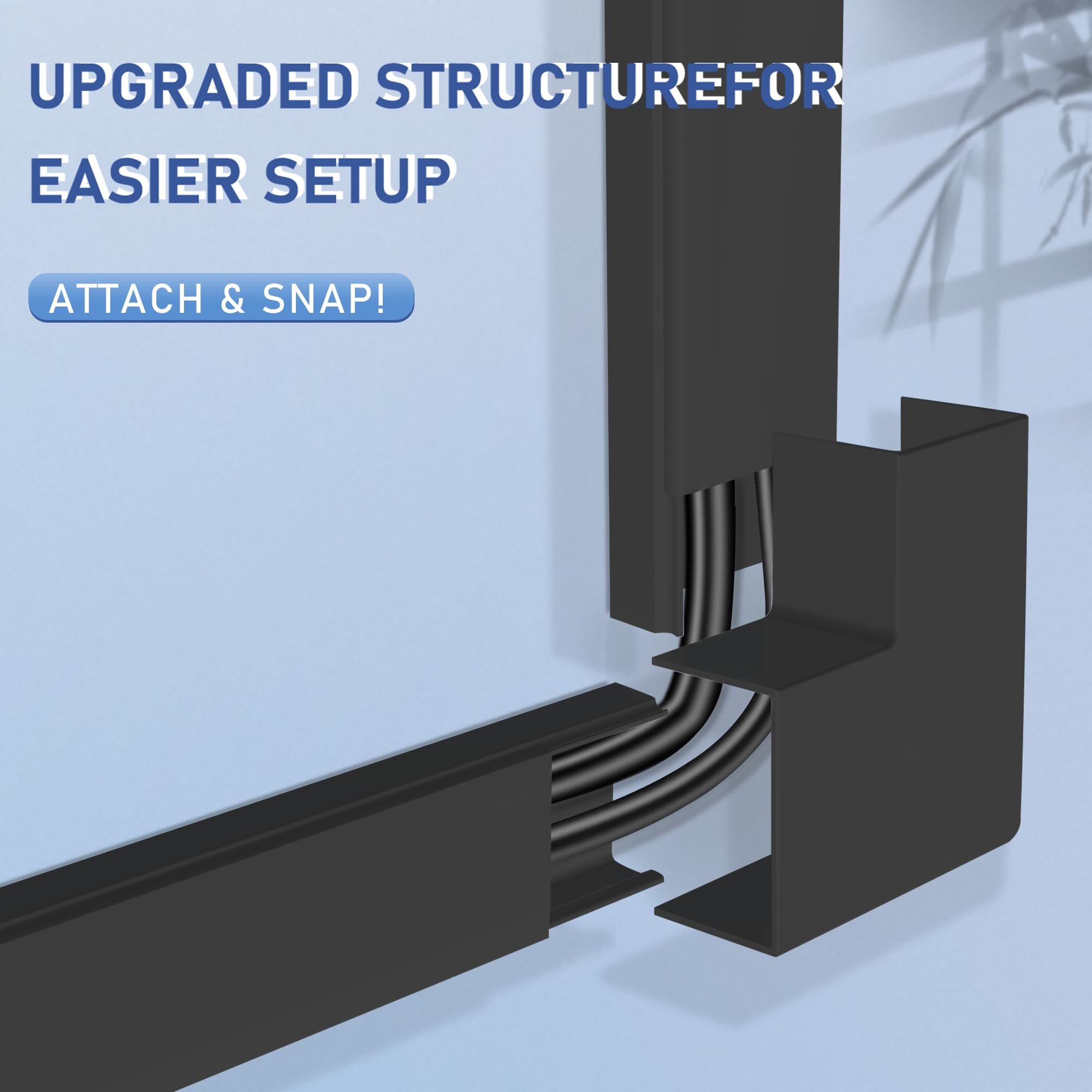 Cable Cover Wall   Large Cord Covers For Wires On Wall, 157 Inches Tv Cable Hider Wall Kit, Black