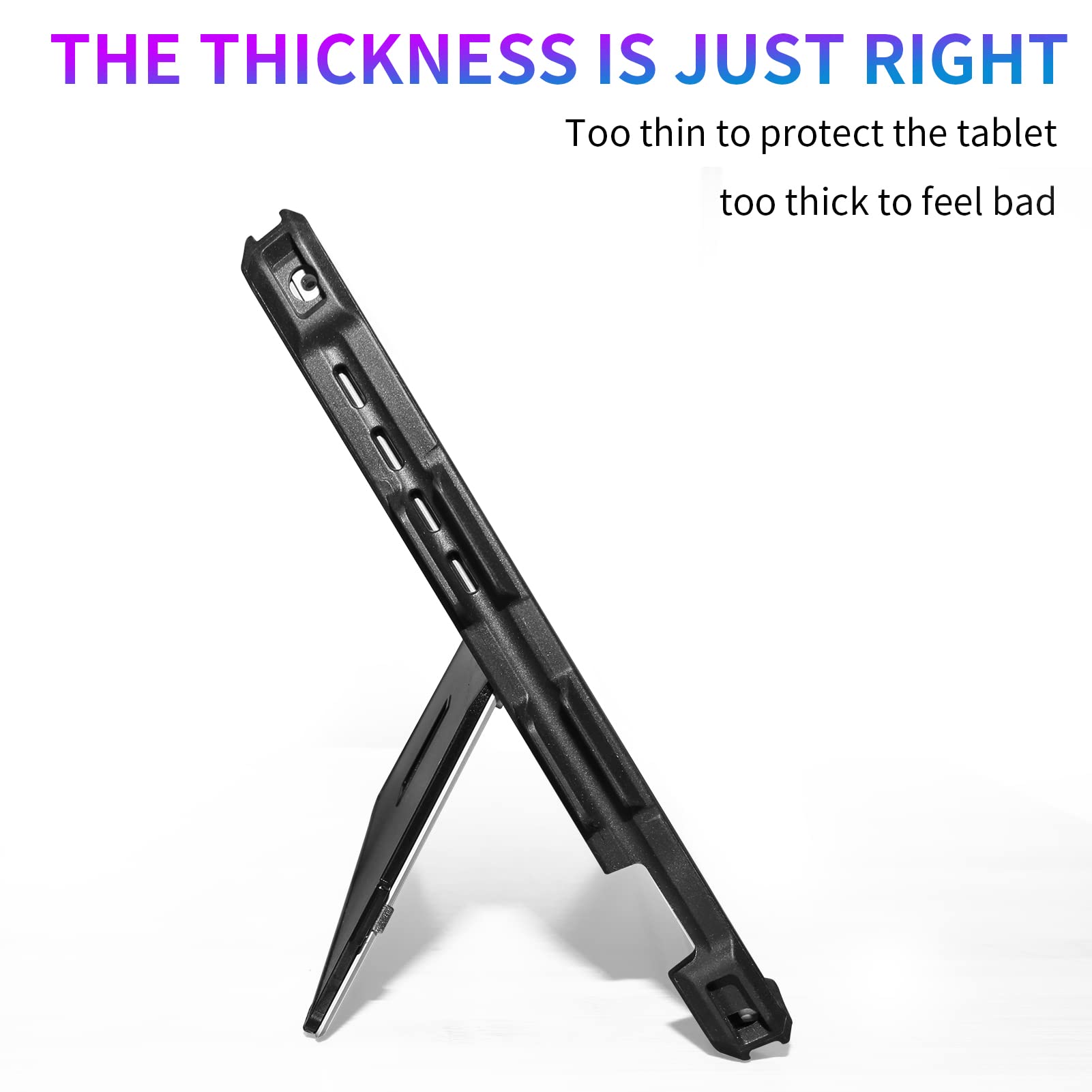 Case Fit 12.3'' Microsoft Surface Pro Plus/Pro 7/Pro 6/Pro 5/Pro 4/Pro Lte, Protective Rugged Cover Case, With Stylus Pen Holder