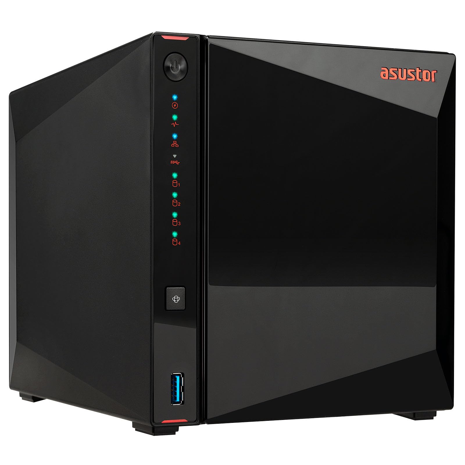 Asustor Nimbustor 4 Gen2 As5404T 4 Bay Nas, Quad-Core 2.0Ghz Cpu, Dual 2.5Gbe Po