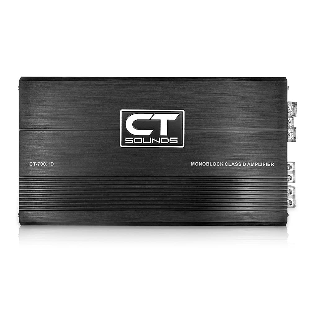 Ct Sounds Ct 700.1D Compact Class D Car Audio Monoblock Amplifier, 700 Watts Rms
